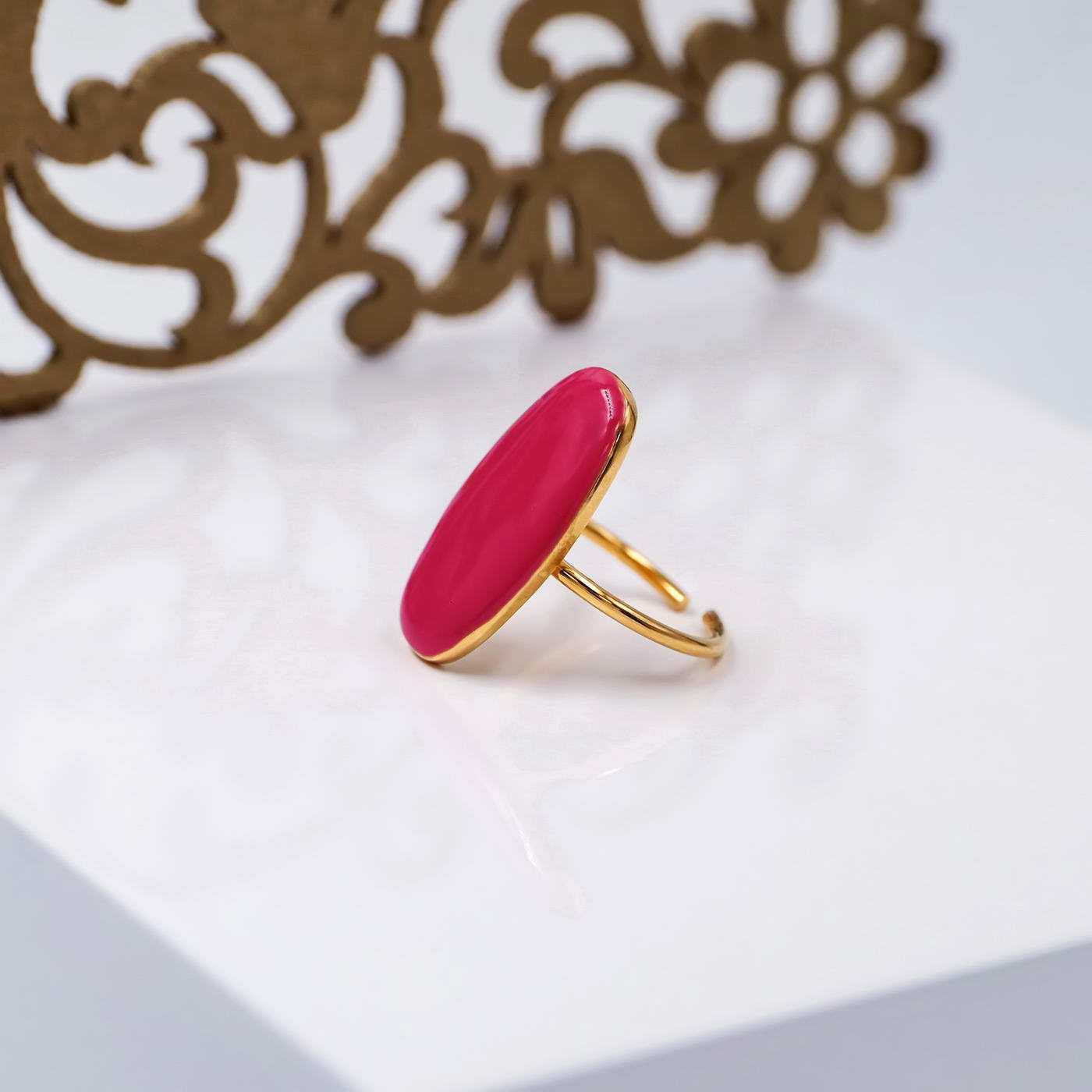 Stainless steel ring with enamel — Rings from Toolittle — additional view 3