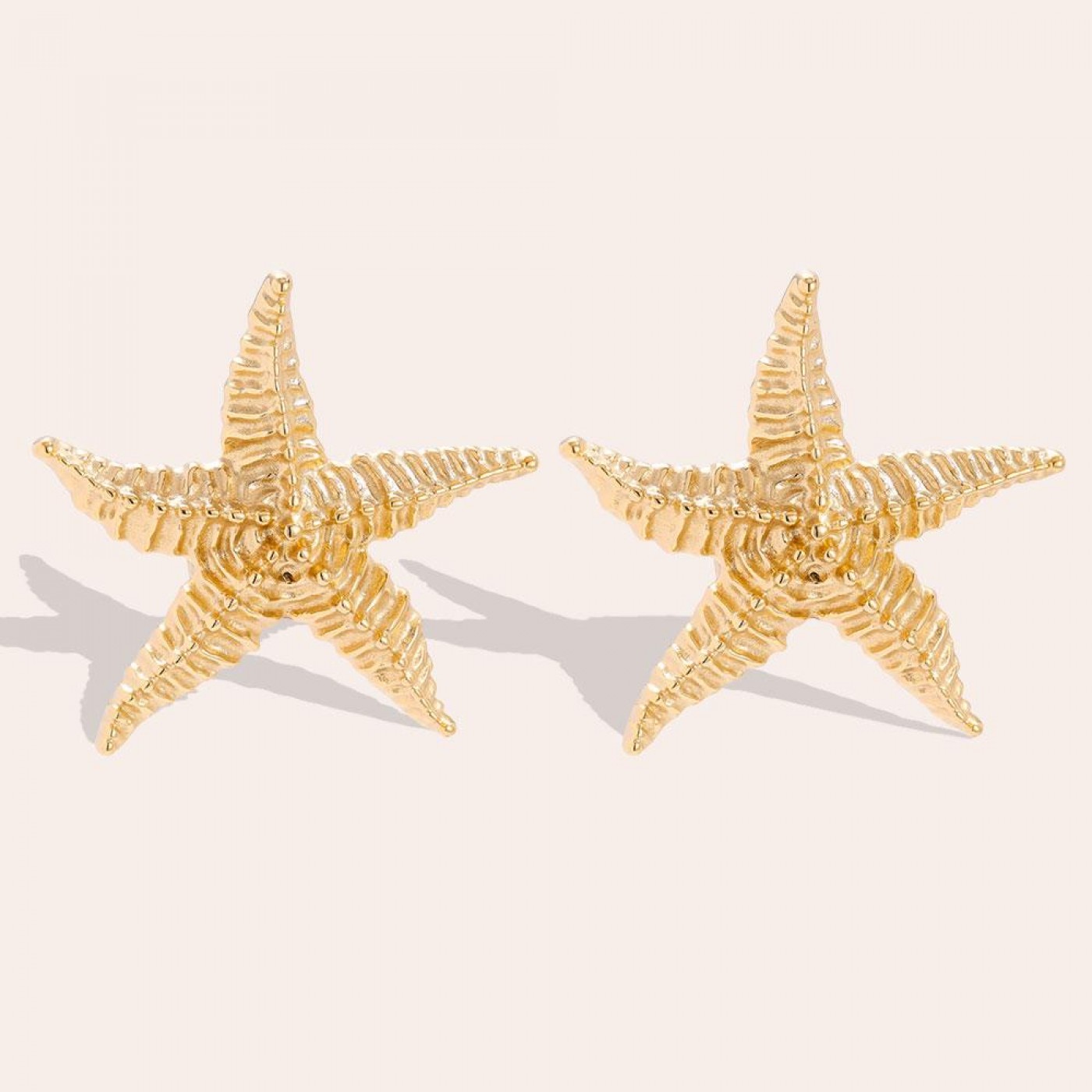Stainless Steel Earrings – Starfish — Earrings from Toolittle — additional view 2