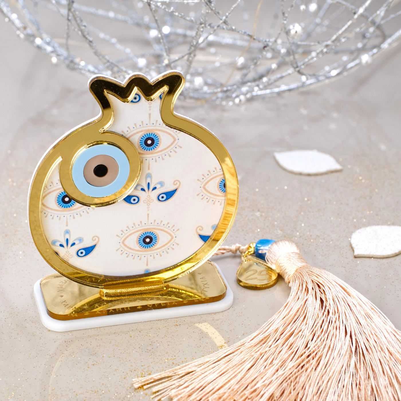 Pomegranate with Evil Eye Lucky Charm — Pendants & charms from Toolittle — additional view 6