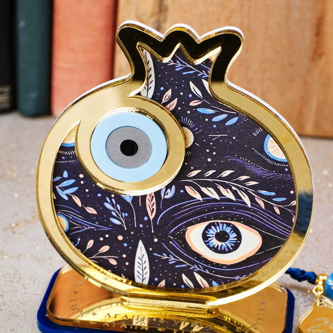 Pomegranate with Evil Eye Lucky Charm — Pendants & charms from Toolittle — additional view 4
