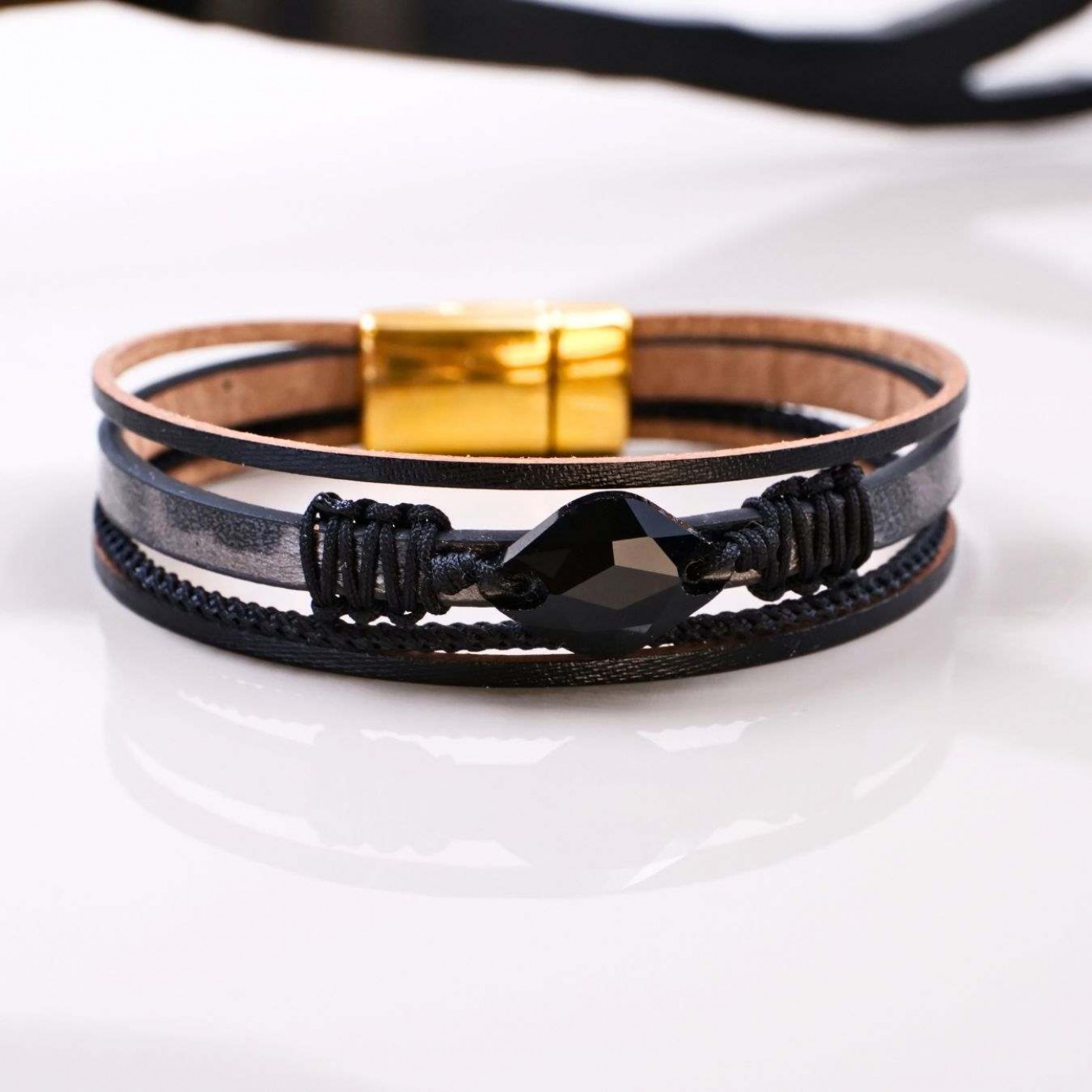 Animal Print Leather Bracelet — Bracelets from Toolittle — additional view 3