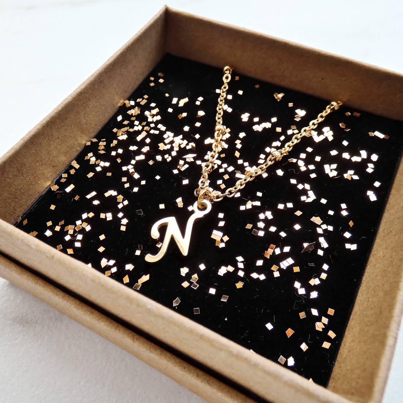 What's your Name- Stainless Steel Initial "N" Necklace — Necklaces from Toolittle — additional view 3