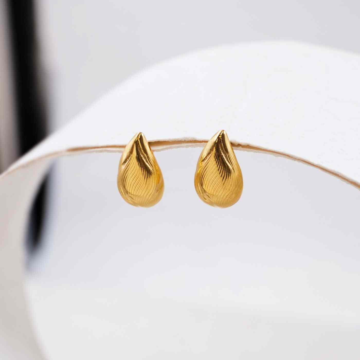 Gold-plated Drop Earrings — Earrings from Toolittle — additional view 2
