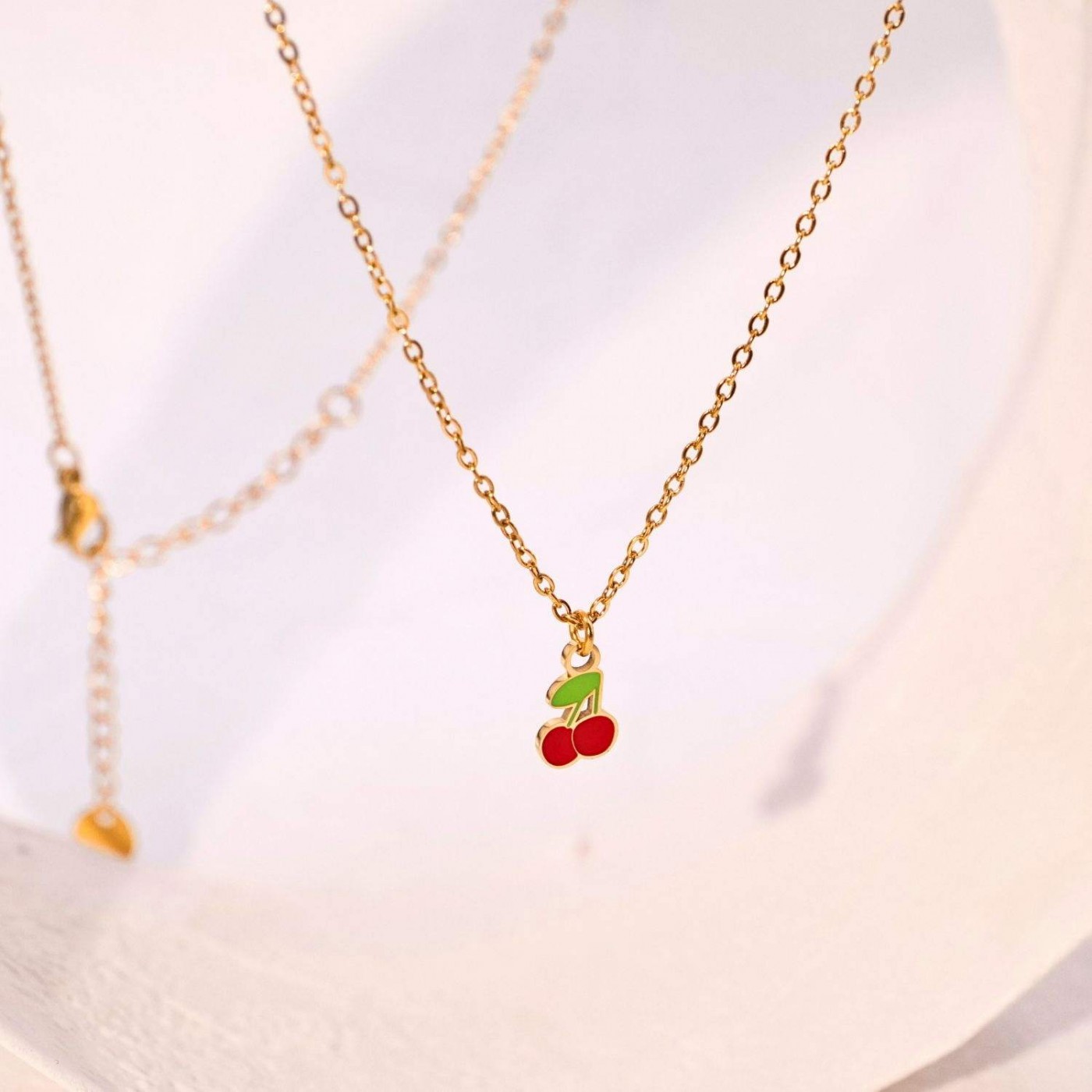Cherries Inox Chain Necklace — Necklaces from Toolittle — additional view 6
