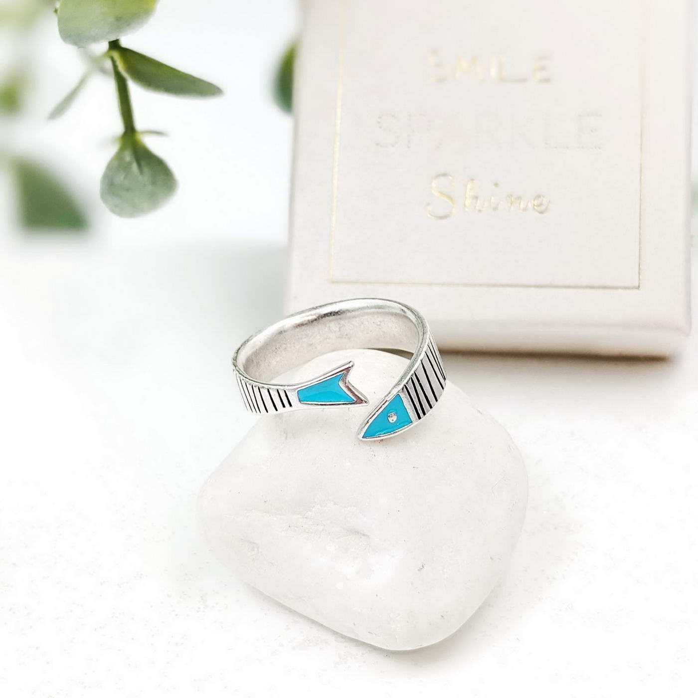 Silver-plated ring with enamel — Rings from Toolittle — additional view 2