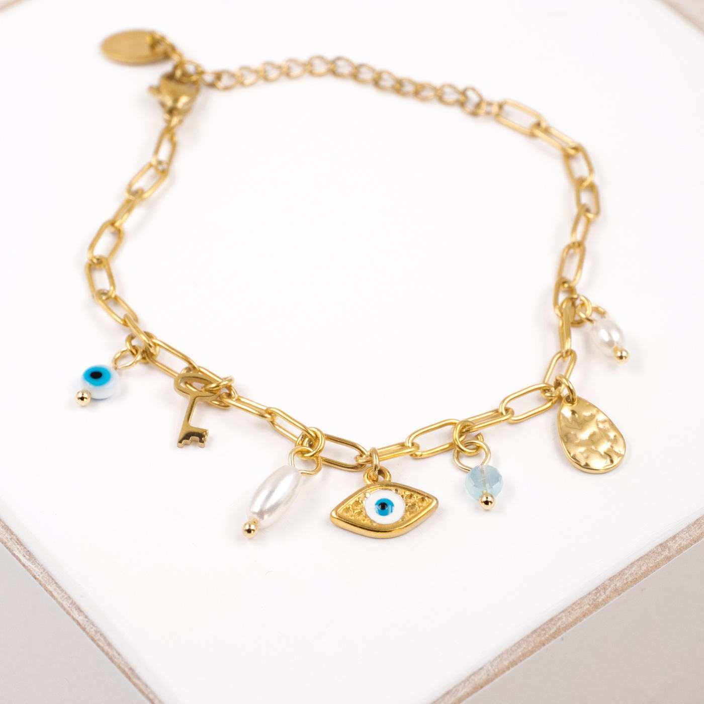 Evil Eye Chain Bracelet — Bracelets from Toolittle — additional view 4