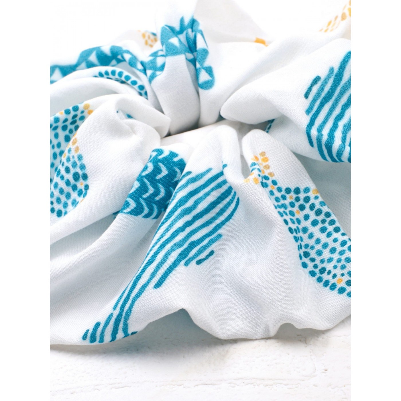 Little Fish Oversized scrunchie by KOKKOSAMMOU — Scarves & wraps from Toolittle — additional view 3
