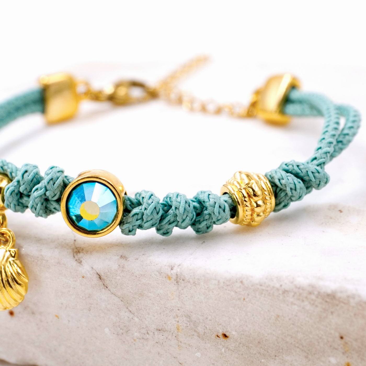 Cord Bracelet with Crystal — Bracelets from Toolittle — additional view 2