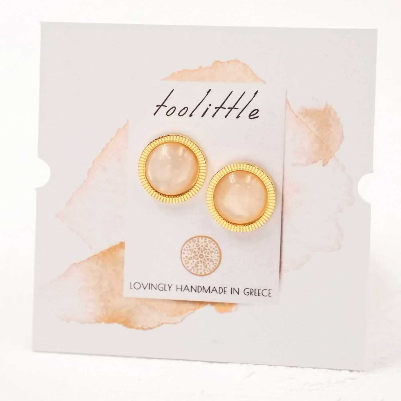 Stud Earrings Inox Dots — Earrings from Toolittle — additional view 2