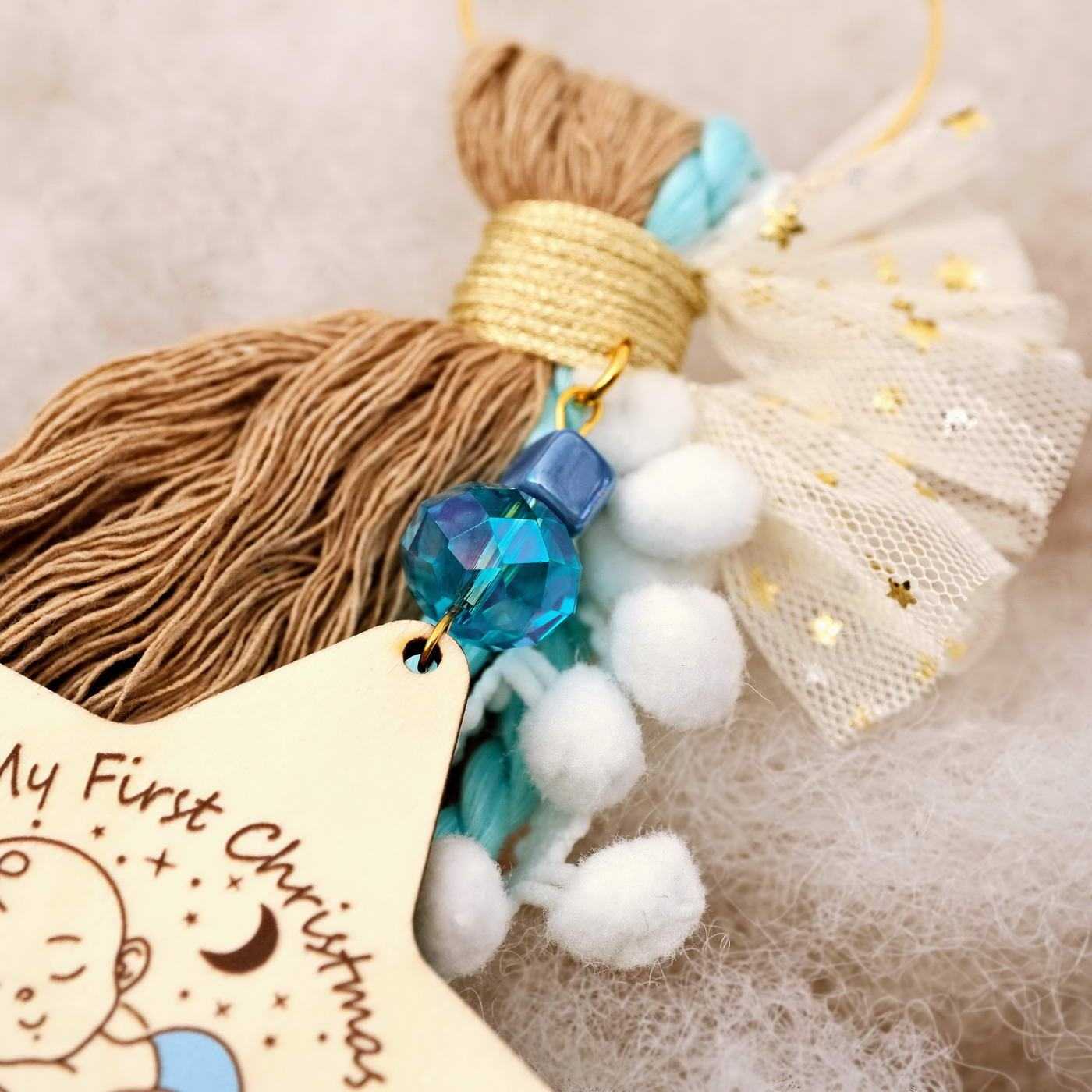 Wooden lucky charm My first Christmas — Pendants & charms from Toolittle — additional view 5