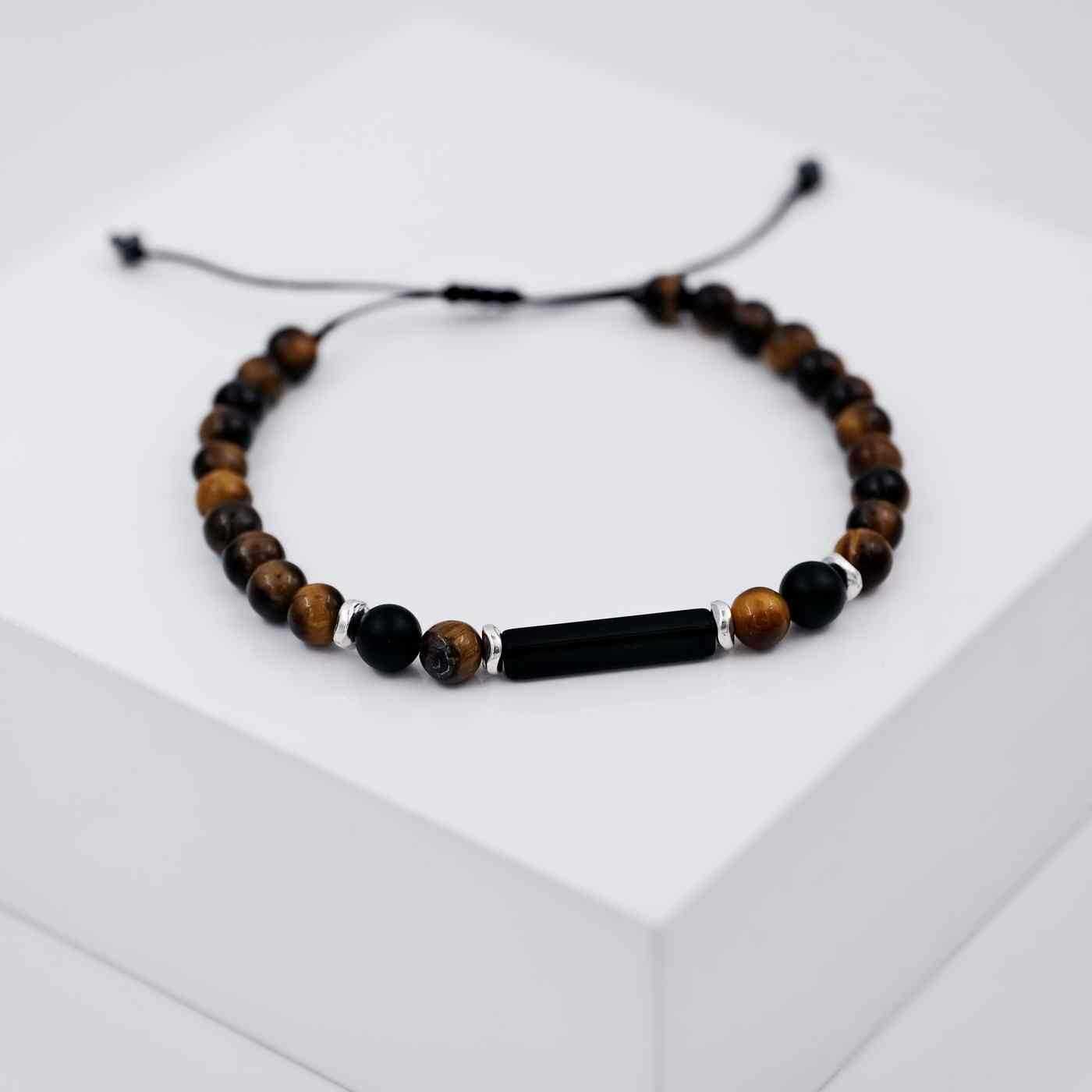 Bracelet for men with semiprecious beads — Bracelets from Toolittle — additional view 3