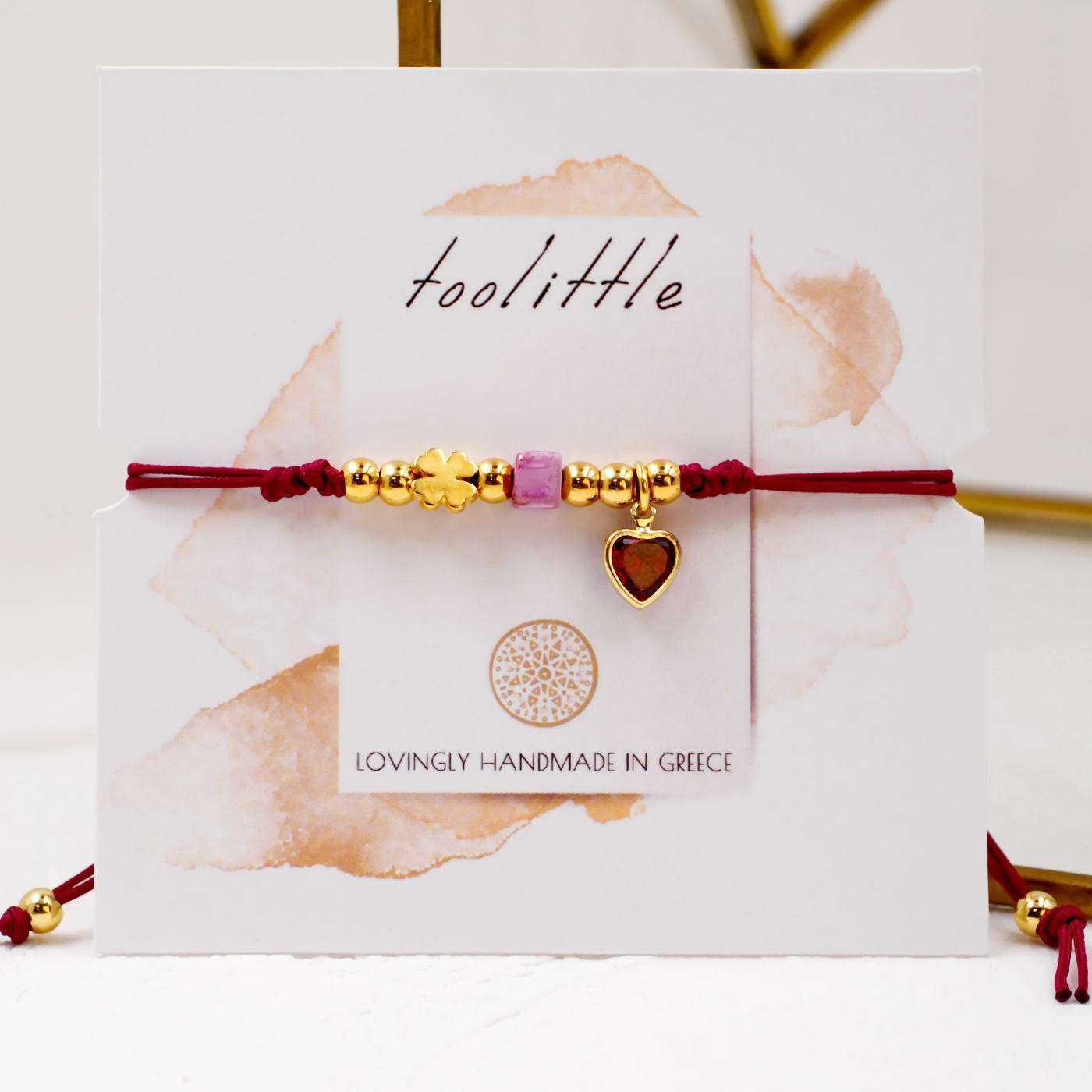 Red Cord Makrame Bracelet — Bracelets from Toolittle — additional view 4