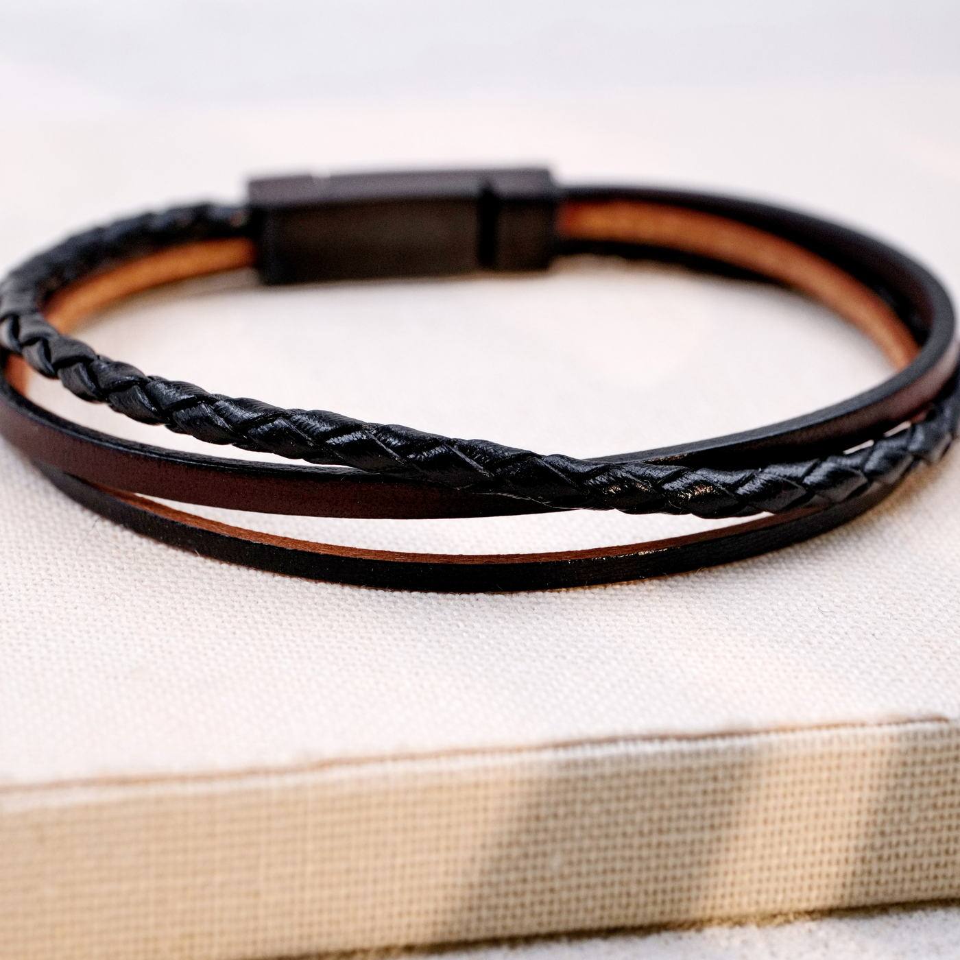 Leather Men's Bracelet — Bracelets from Toolittle — additional view 2