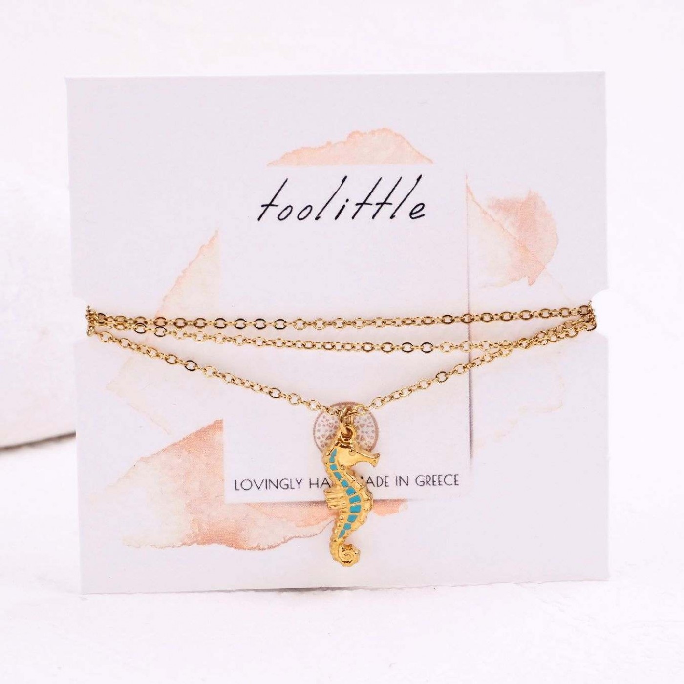 Stainless Steel Jewelry: Enamelled Seahorse Necklace — Necklaces from Toolittle — additional view 2