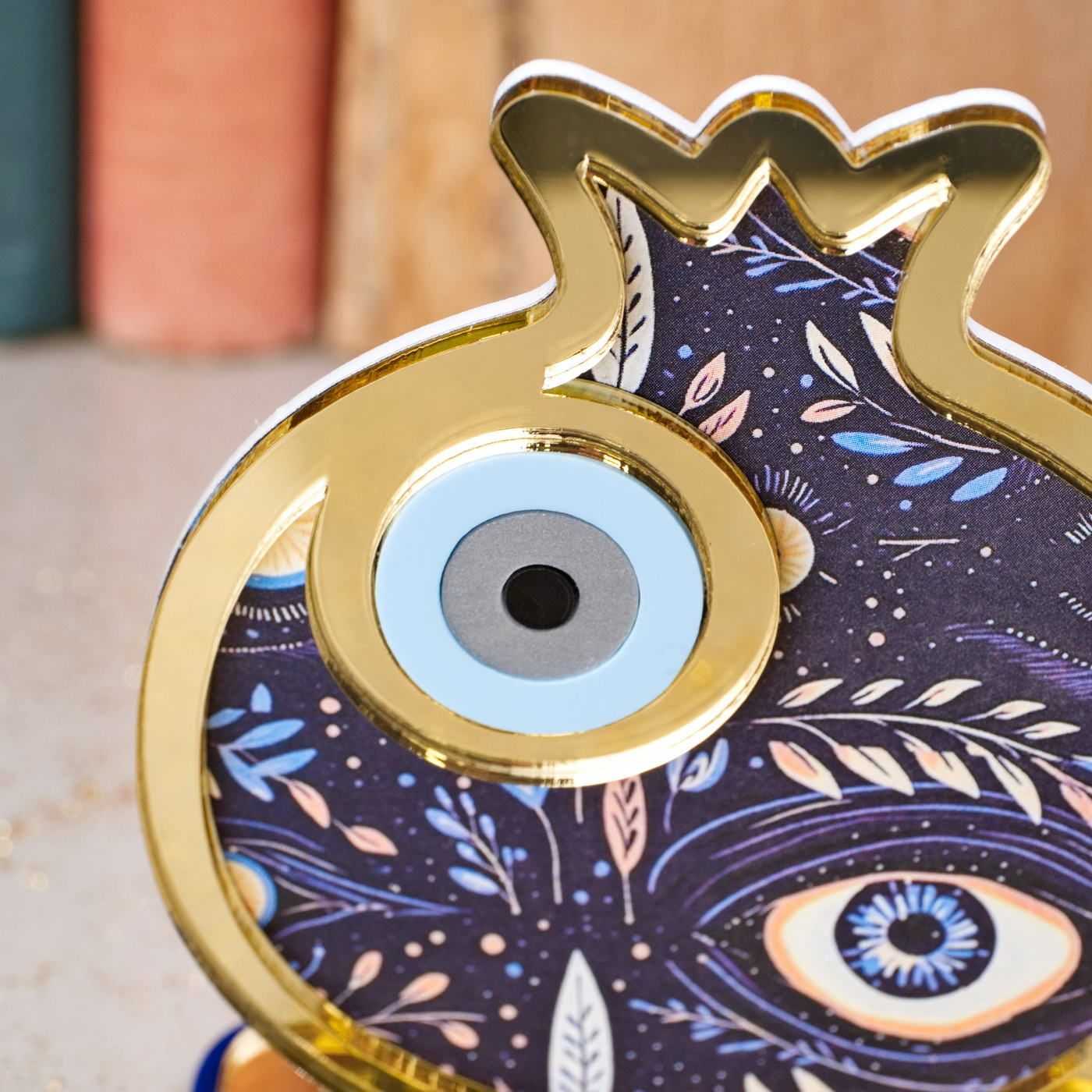 Pomegranate with Evil Eye Lucky Charm — Pendants & charms from Toolittle — additional view 3