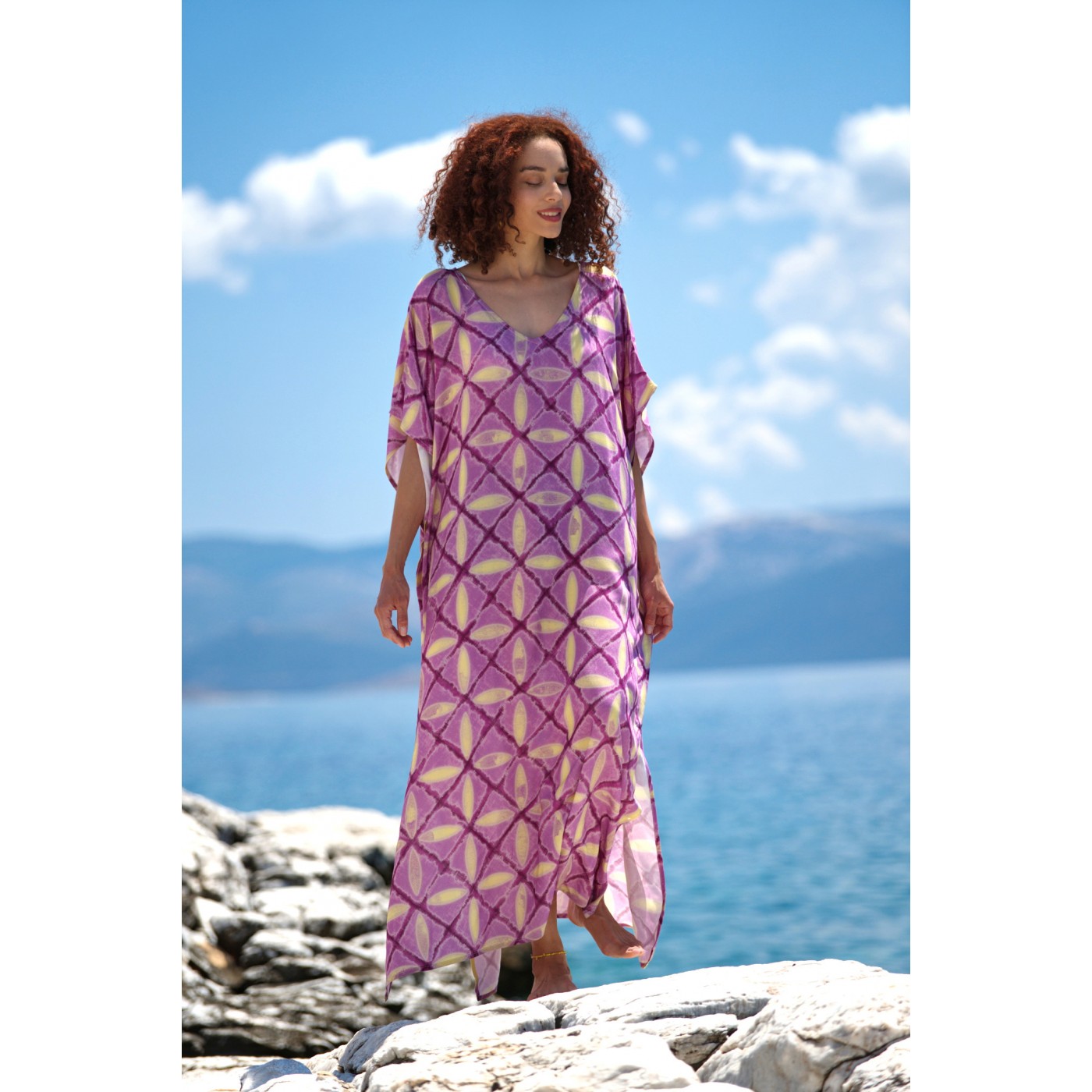 KOKKOSAMMOU Maxi caftan Corfu — Dresses from Toolittle — additional view 3