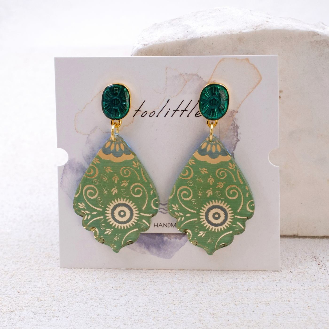 Plexiglass Drop Earrings — Earrings from Toolittle — additional view 2