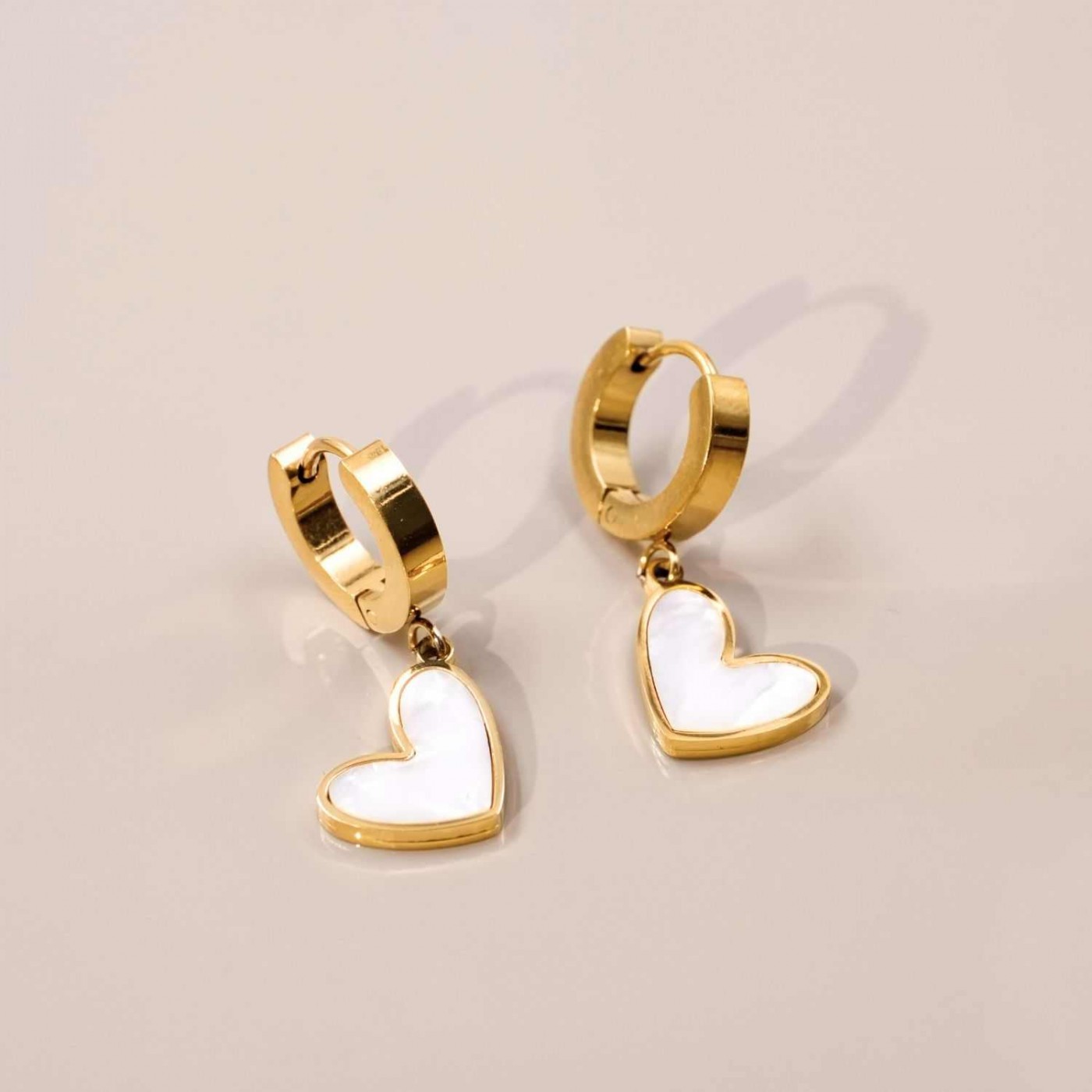 Inox Heart Earrings — Earrings from Toolittle — additional view 4
