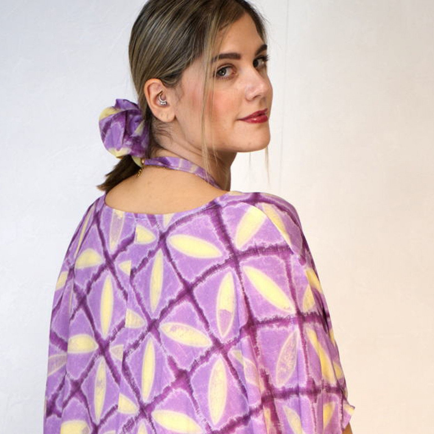 Corfu Oversized scrunchie by KOKKOSAMMOU — Scarves & wraps from Toolittle — additional view 2