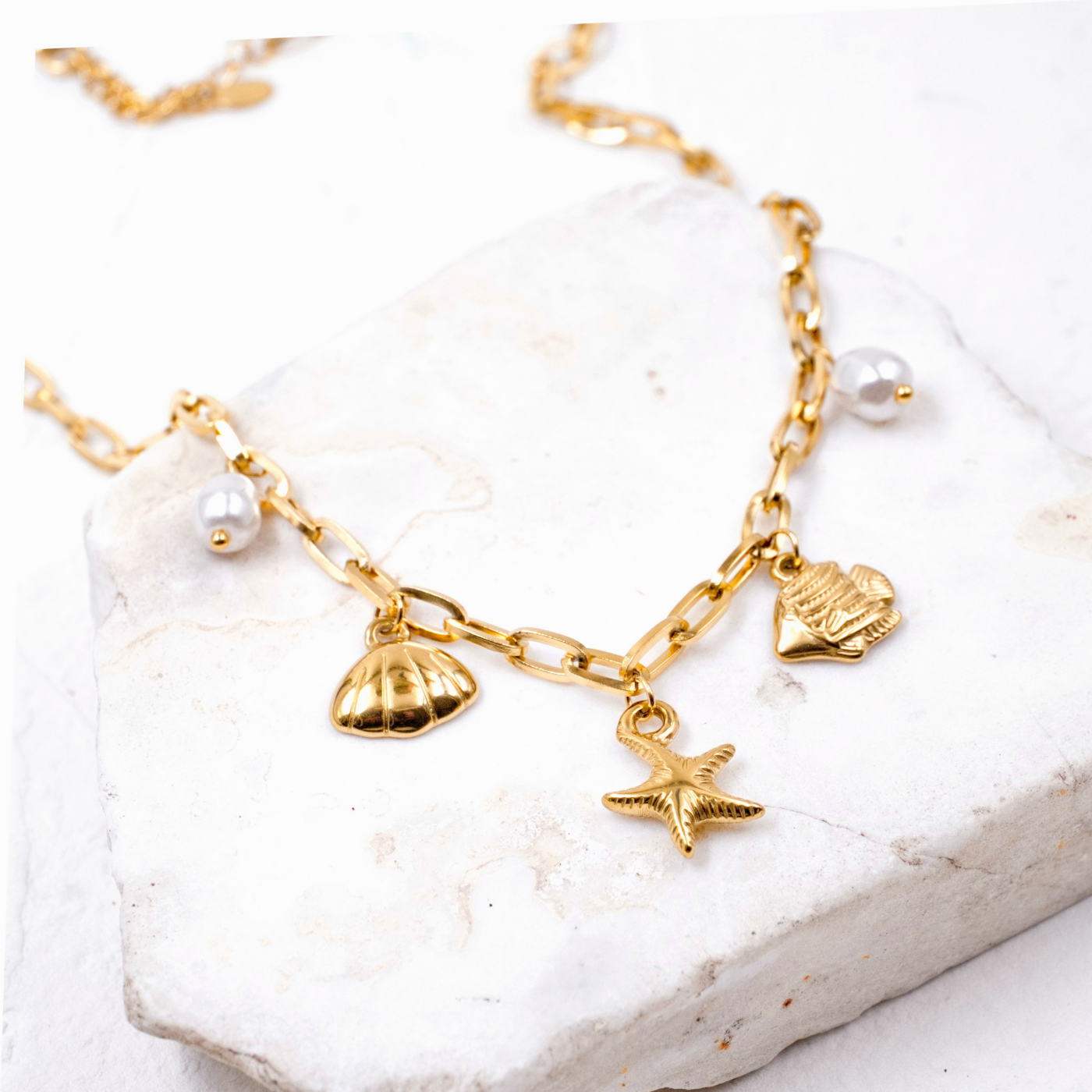 Sea Pearls Inox Chain Necklace — Necklaces from Toolittle — additional view 4