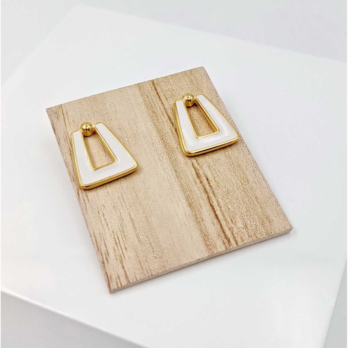 Mi Gio Enamel Earrings — Earrings from Toolittle — additional view 4