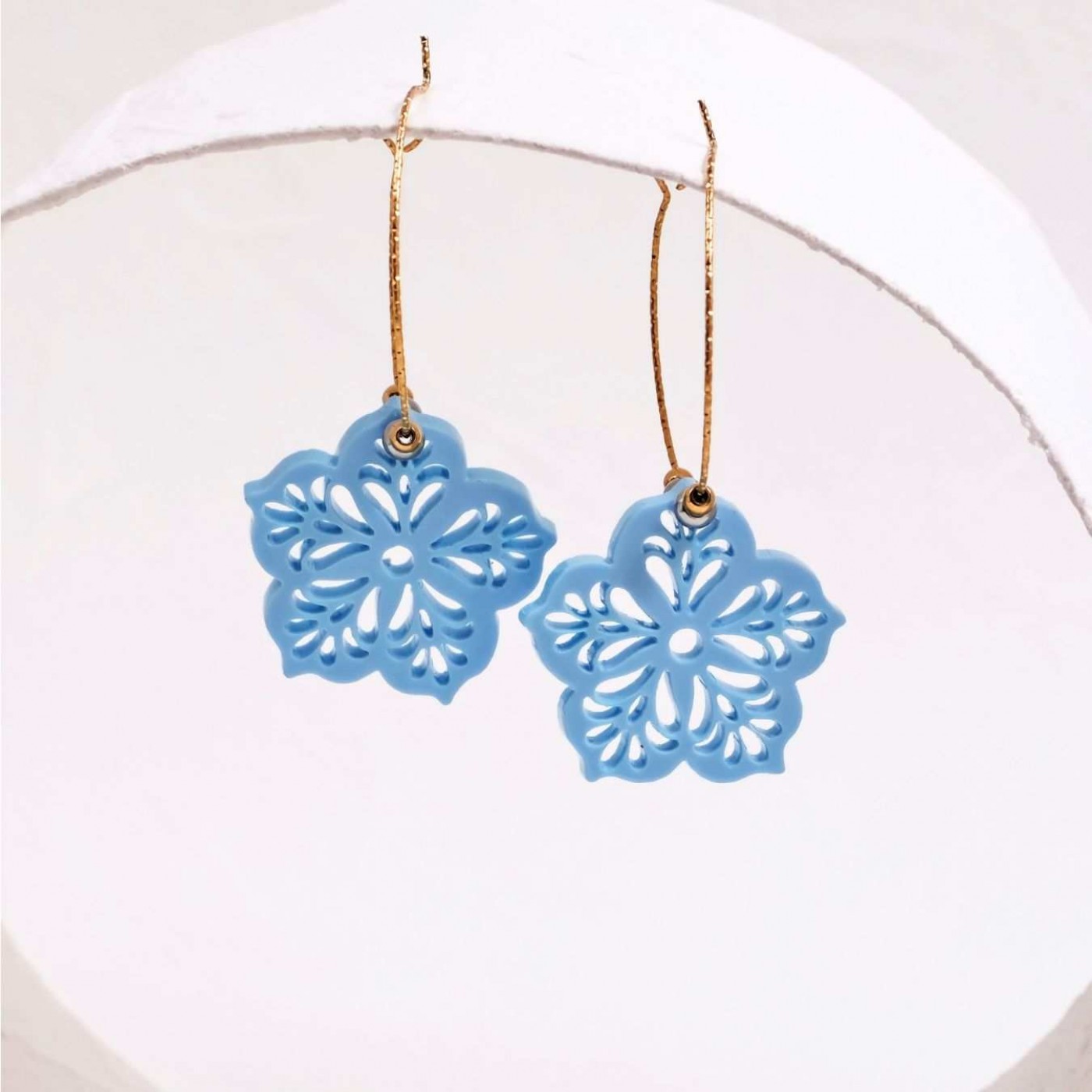 Nature Collection Earrings | Light Blue — Earrings from Toolittle — additional view 4
