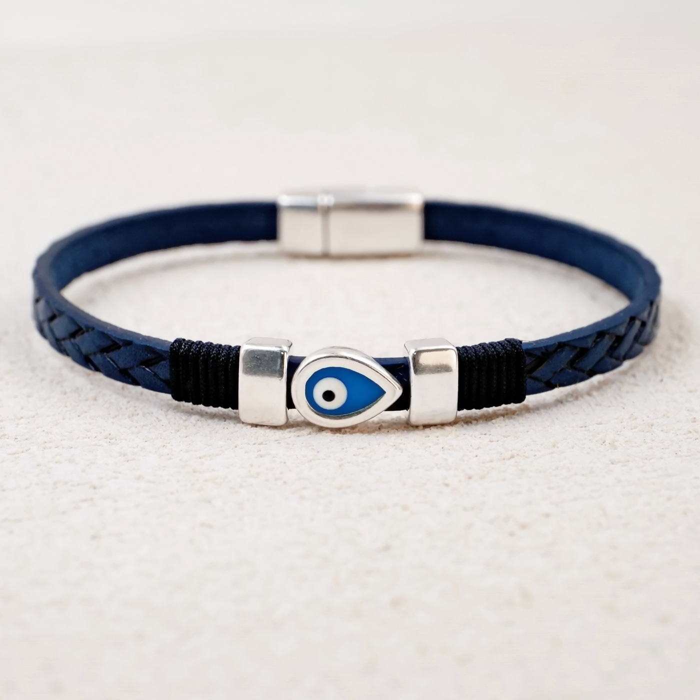 Evil Eye PU Leather Men's Bracelet