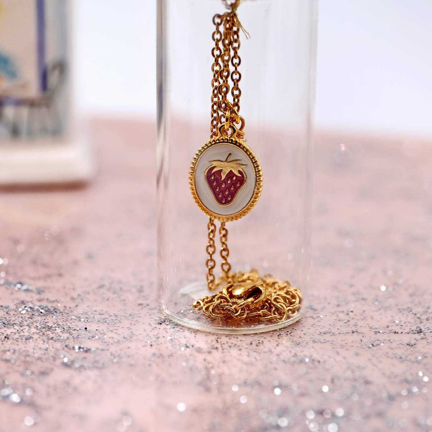 Necklace Strawberry in a bottle — Necklaces from Toolittle — additional view 4
