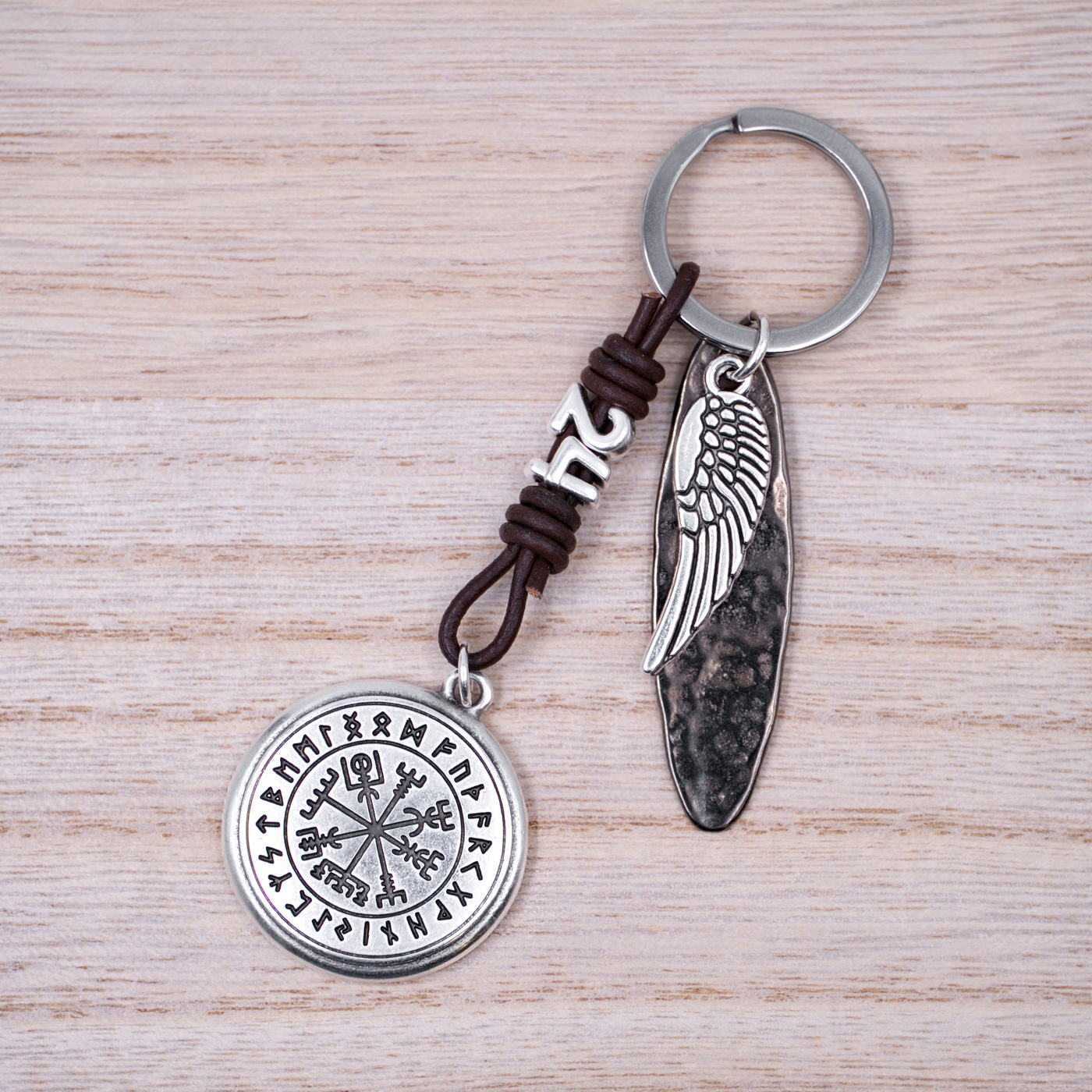 2026 Lucky Vegvisir Men's Keychain — Pendants & charms from Toolittle — additional view 3