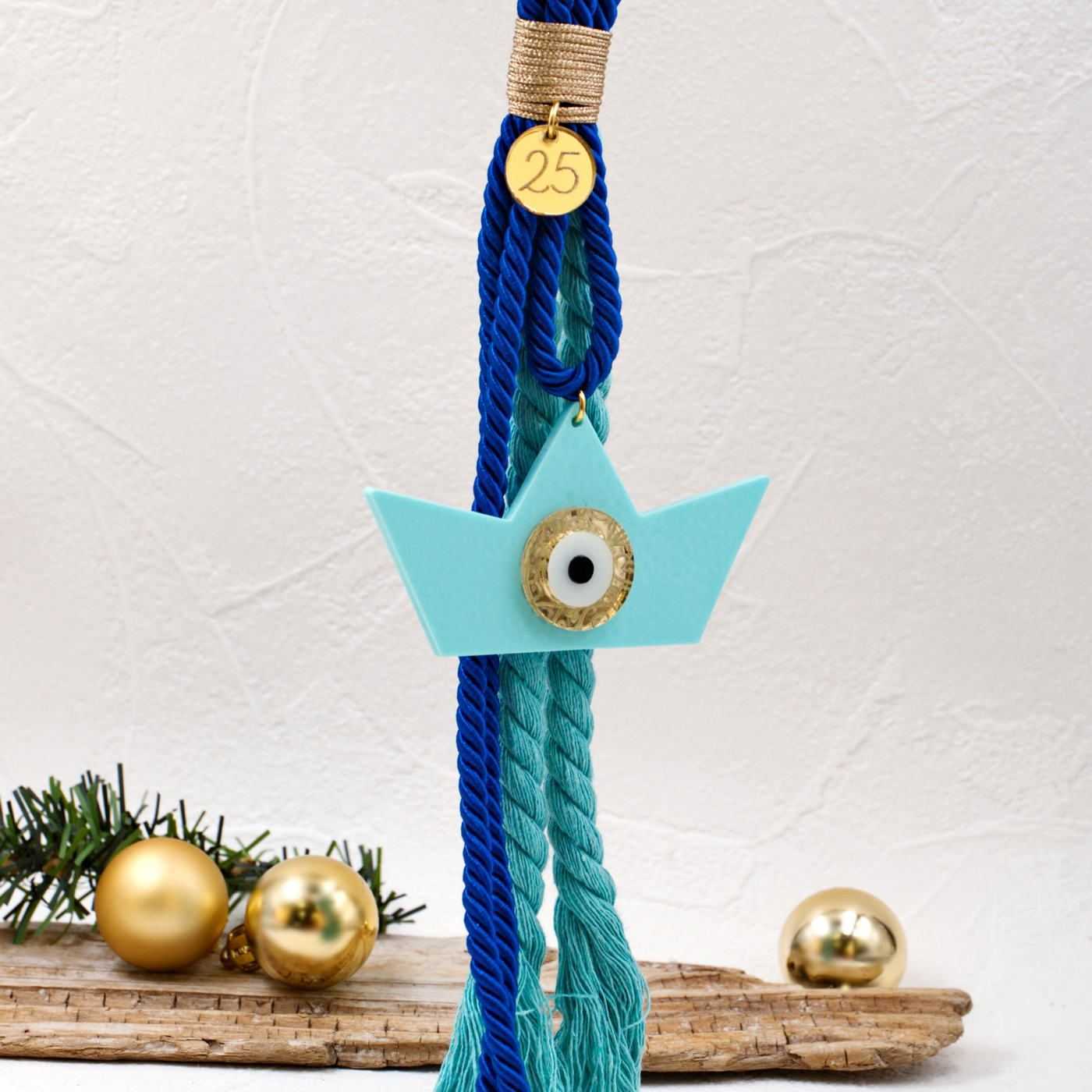 Aegean Collection Lucky Charm Boat with Evil Eye — Pendants & charms from Toolittle — additional view 3