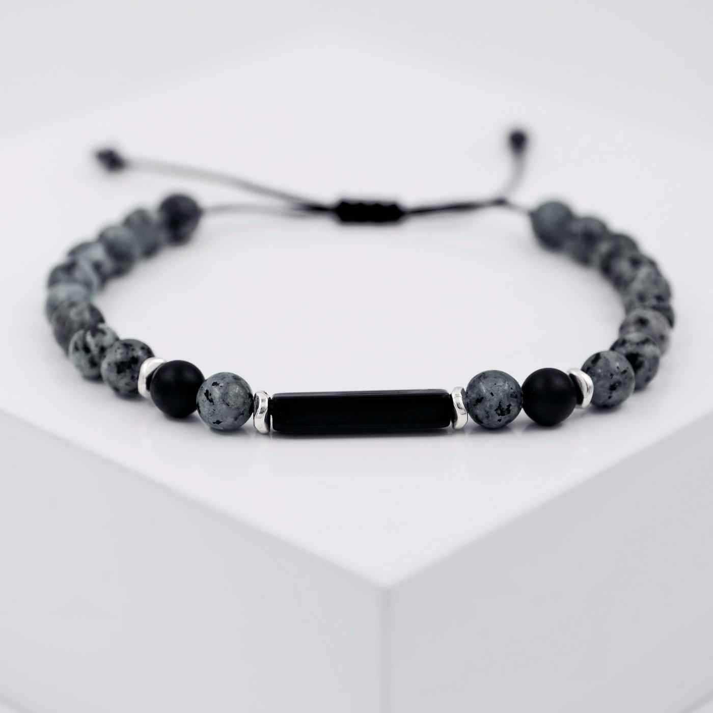 Bracelet for men with semiprecious beads — Bracelets from Toolittle — additional view 2