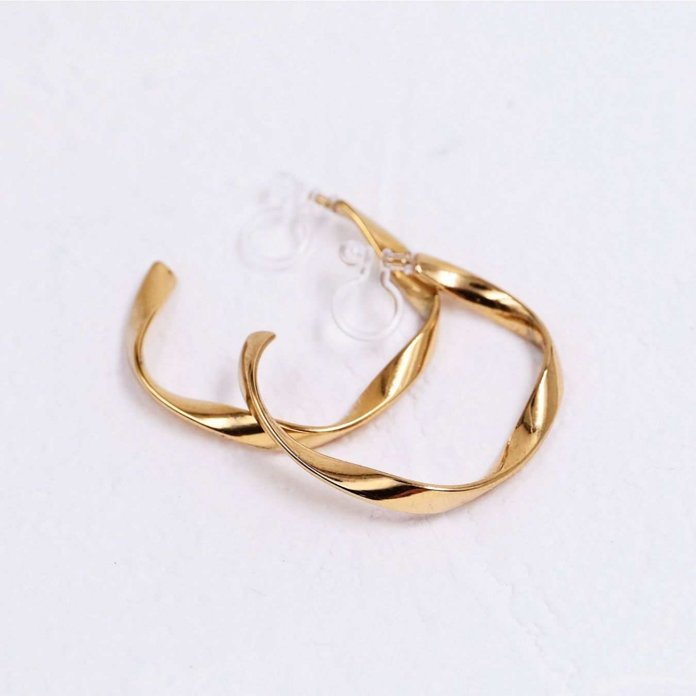 Clip on Hoop Earrings | Stainless Steel — Earrings from Toolittle — additional view 3