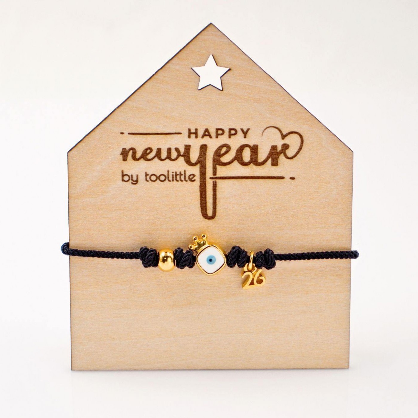 Macrame Lucky 2026 Bracelet - Evil Eye — Pendants & charms from Toolittle — additional view 3