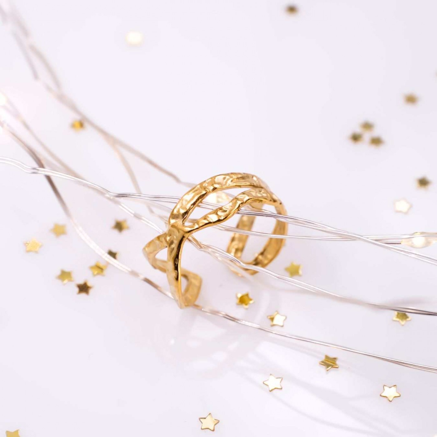 Gold-Plated Stainless Steel Ring