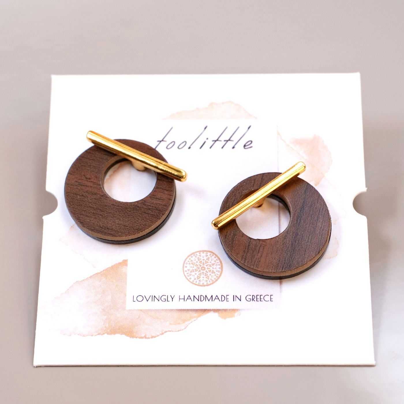 Plexiglass Round Double-side Earrings — Earrings from Toolittle — additional view 7