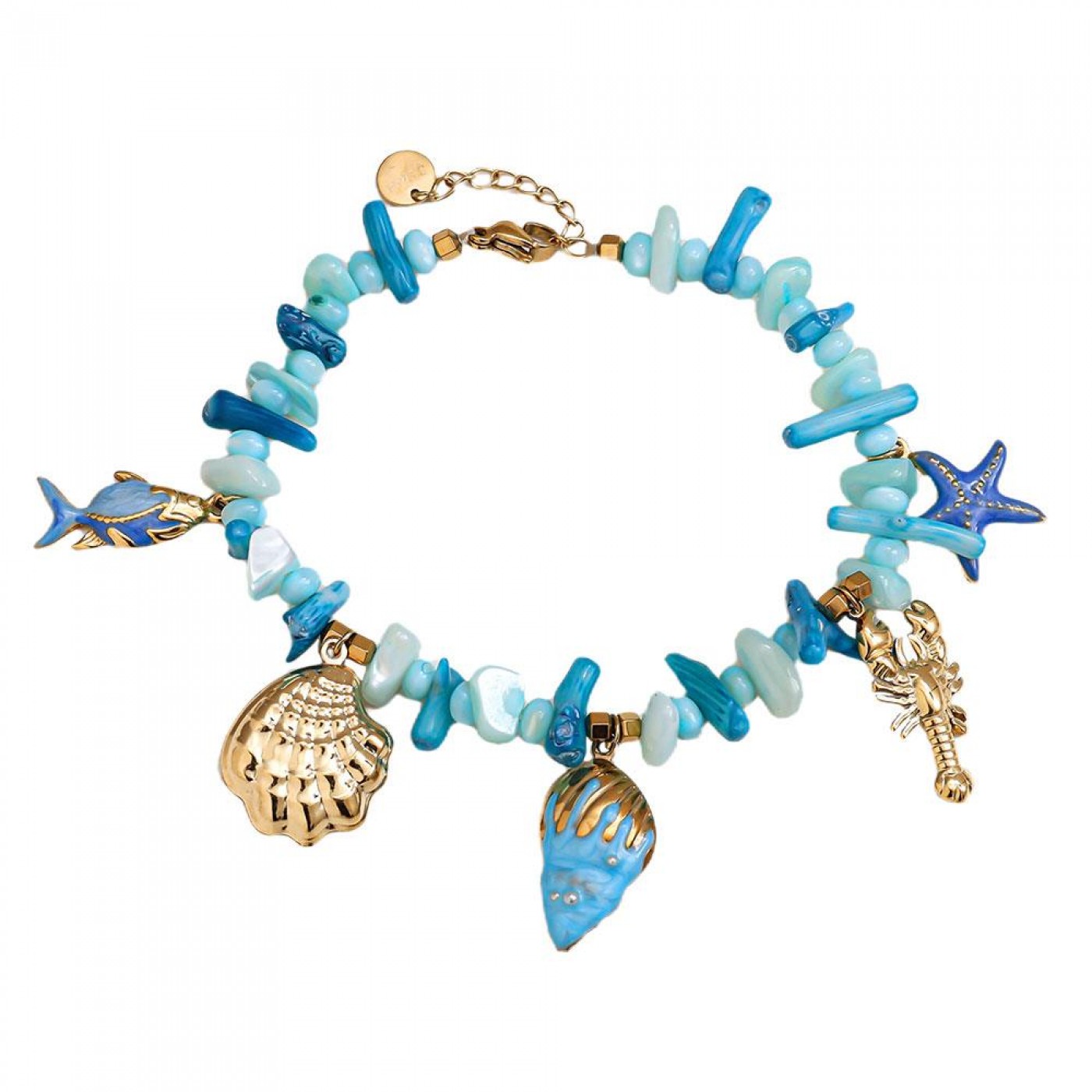 Stainless Steel Jewelry: Sea Shells & Corals Bracelet — Bracelets from Toolittle — additional view 3