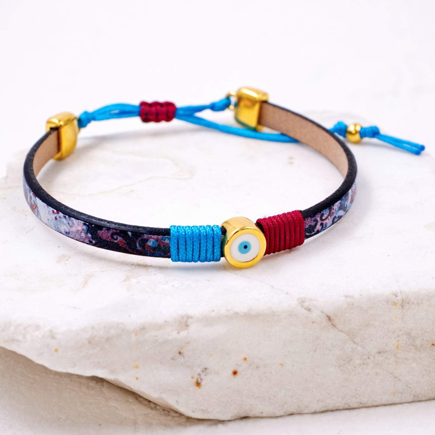 Evil Eye Leather Bracelet — Bracelets from Toolittle — additional view 4