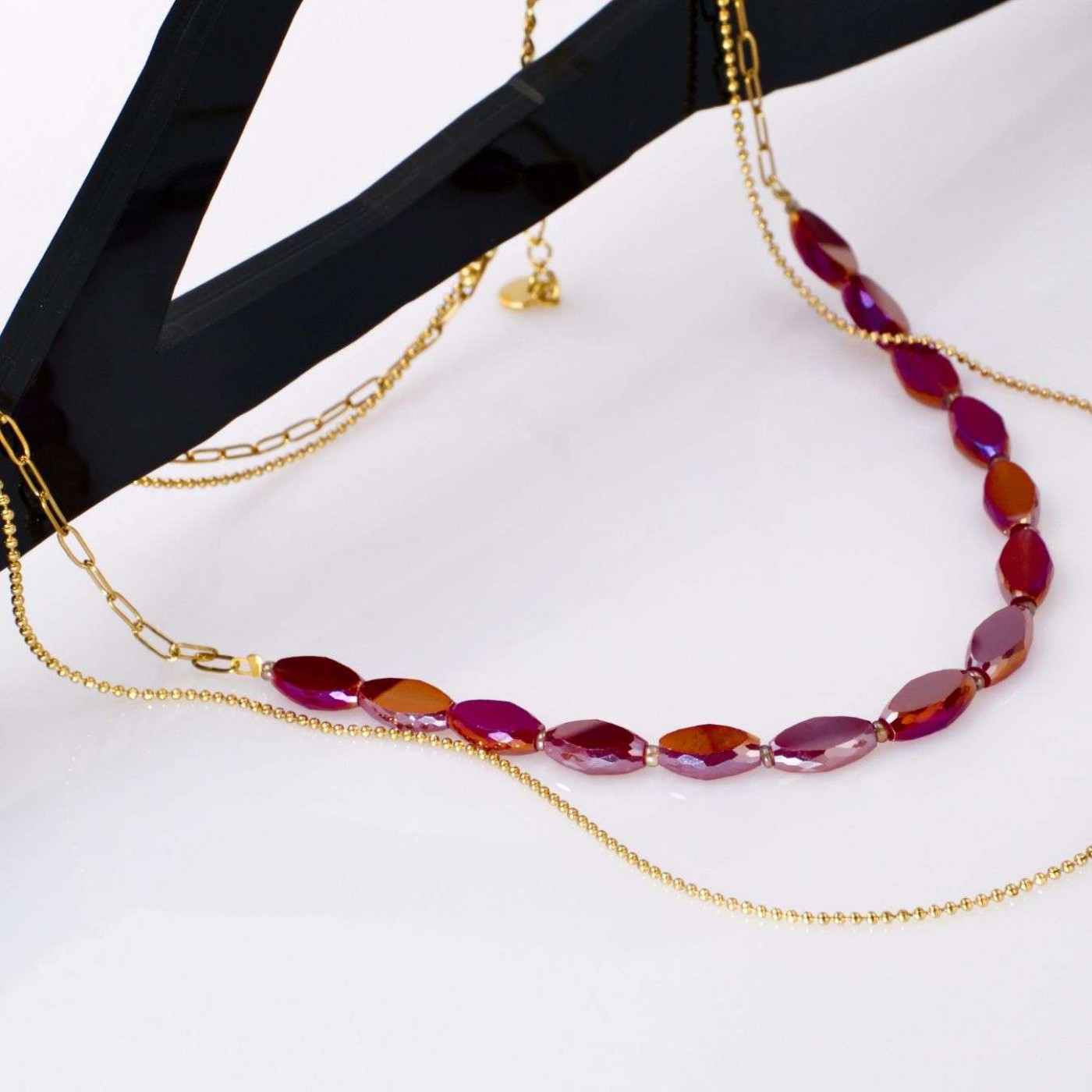 Crystal Jewelry: Handmade Layered Necklace — Necklaces from Toolittle — additional view 4