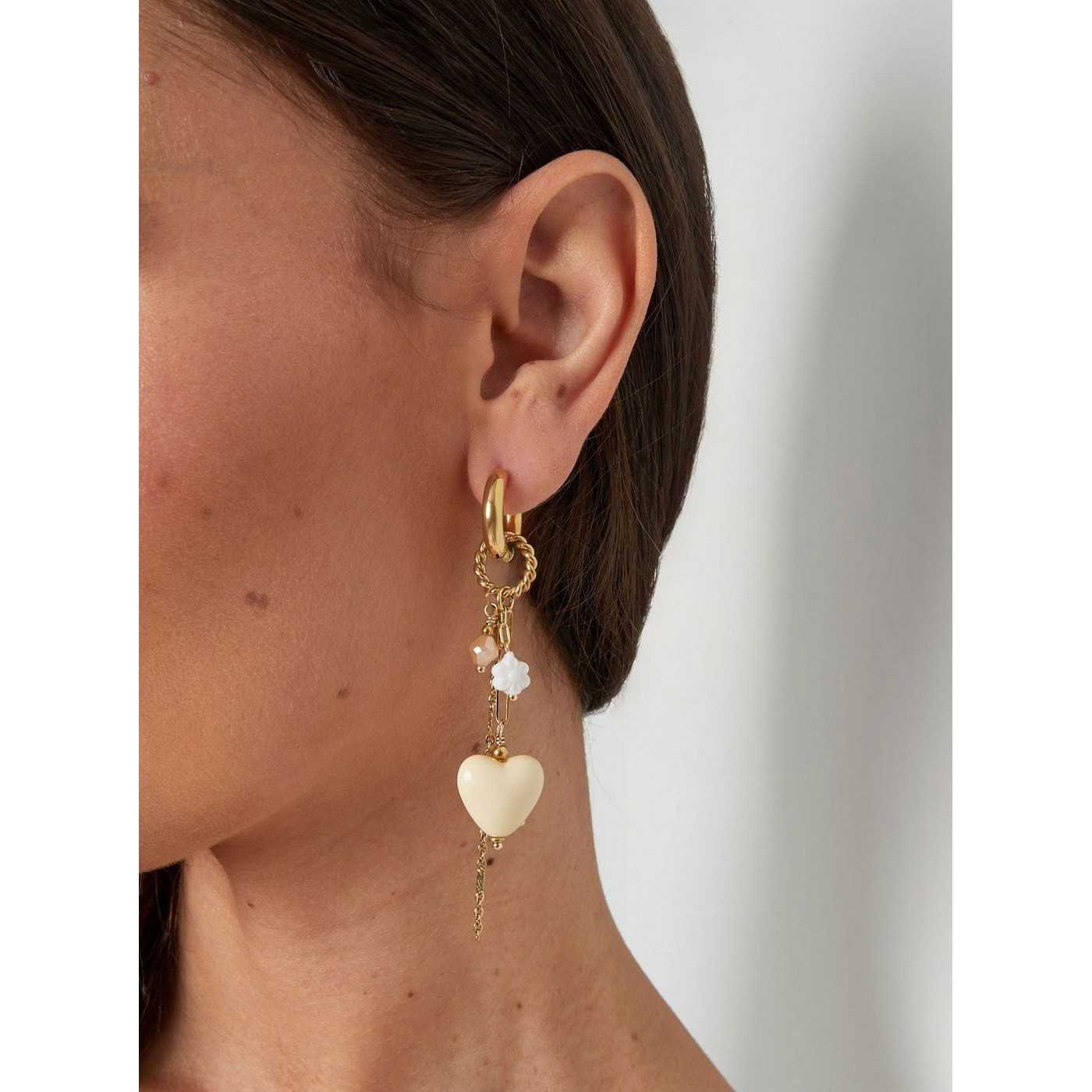 Dangle little hearts earrings — Earrings from Toolittle — additional view 2