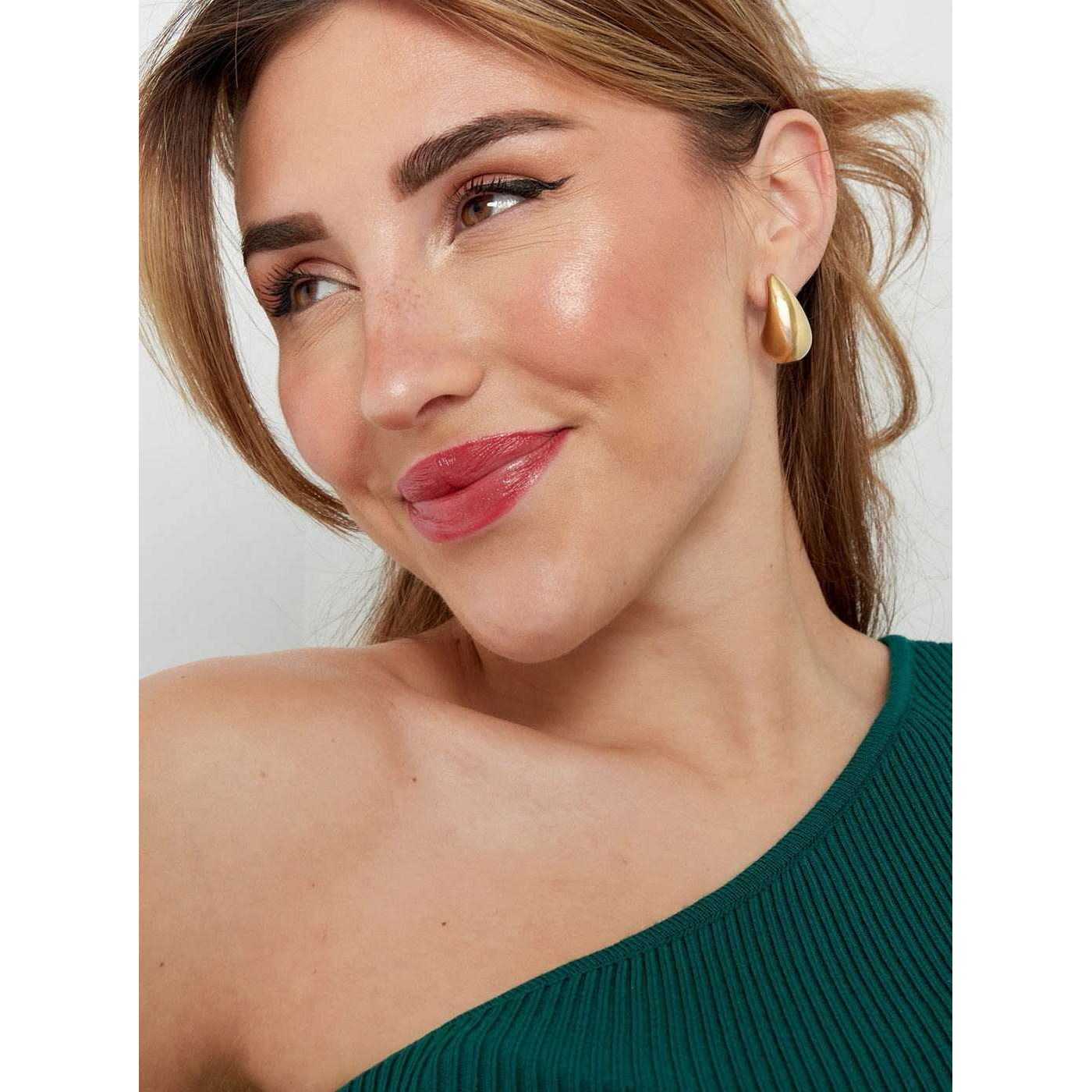 Gold-plated drop earrings — Earrings from Toolittle — additional view 4
