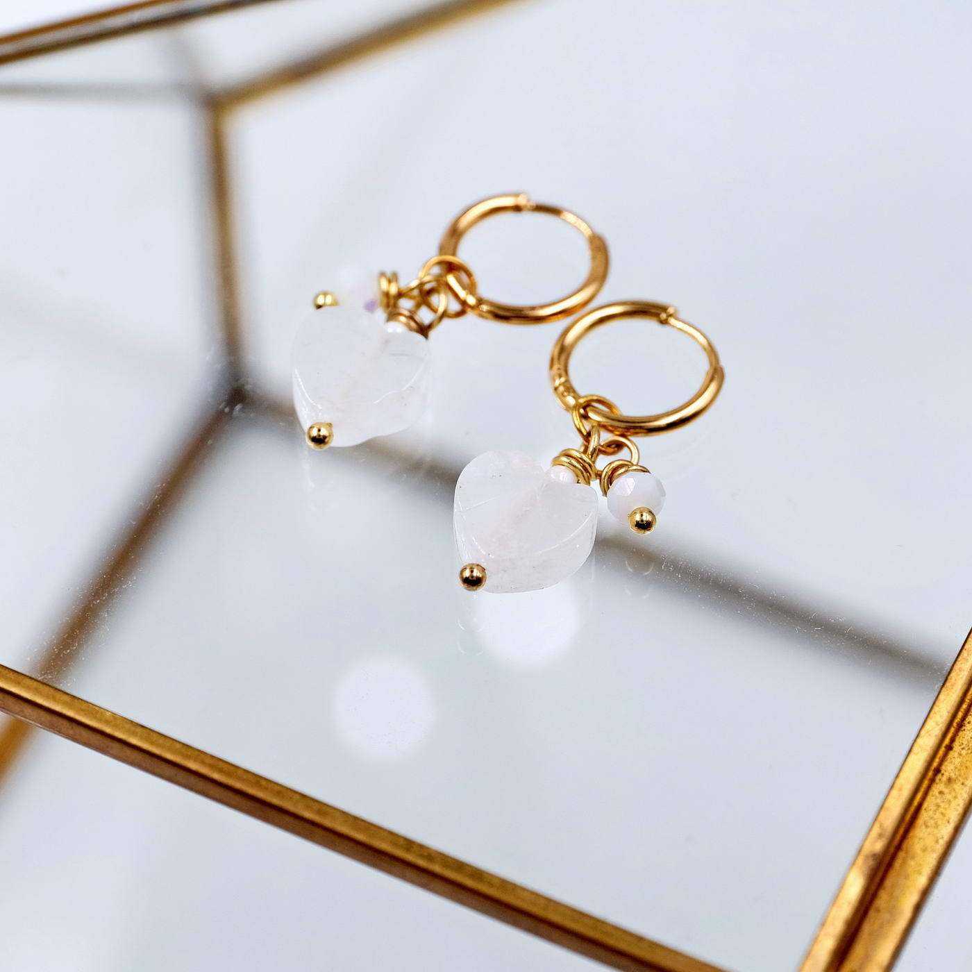 Inox earrings hearts