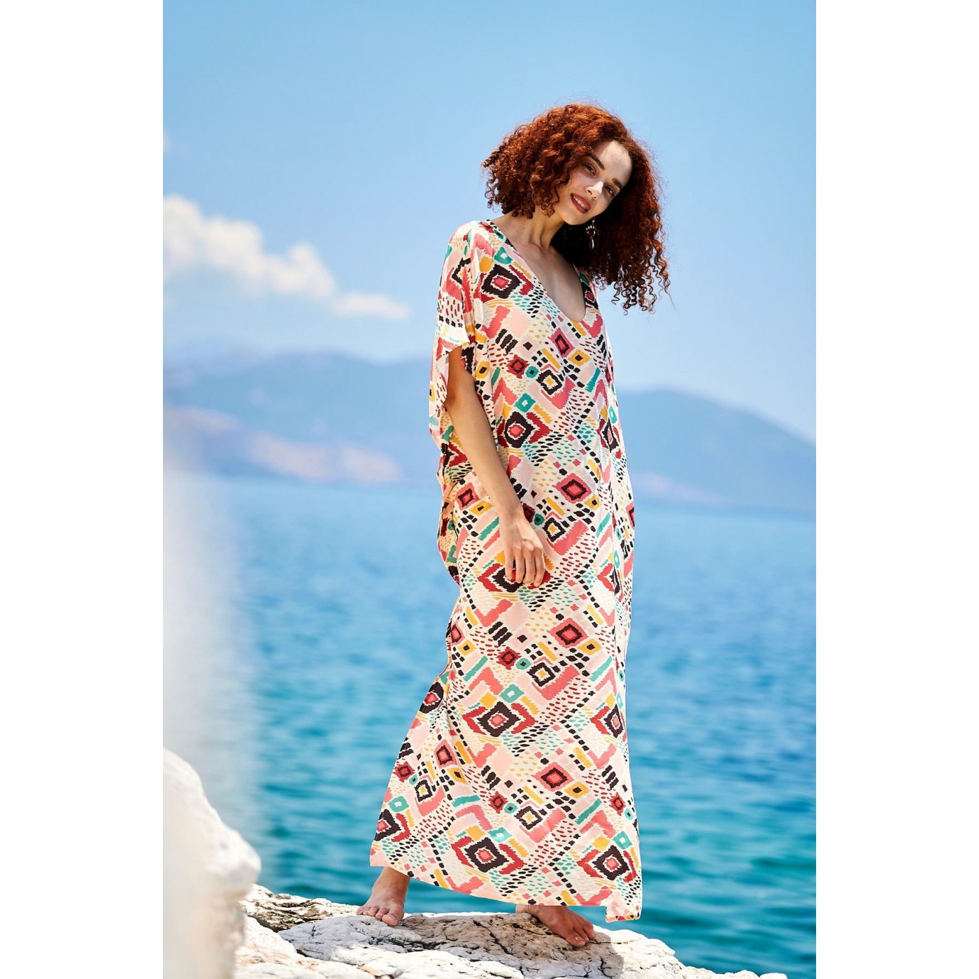 KOKKOSAMMOU Maxi caftan Mexico — Dresses from Toolittle — additional view 8