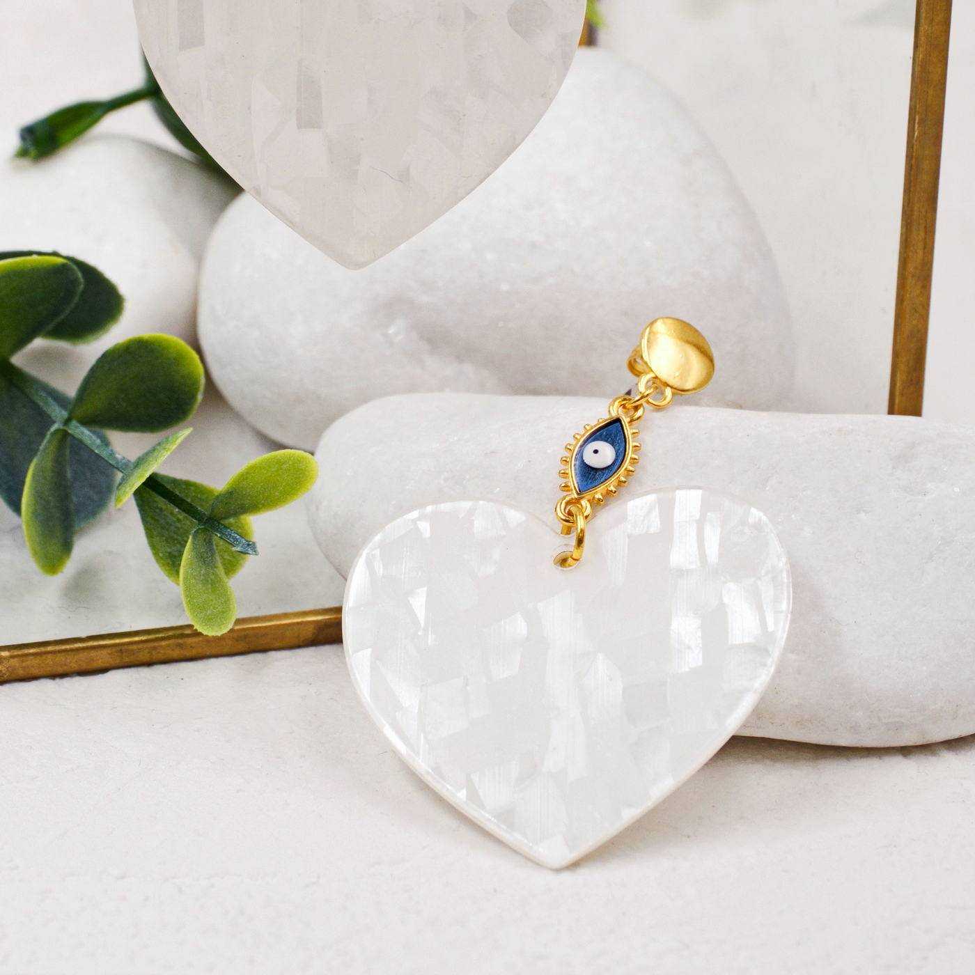 Plexiglass Heart Earrings — Earrings from Toolittle — additional view 2