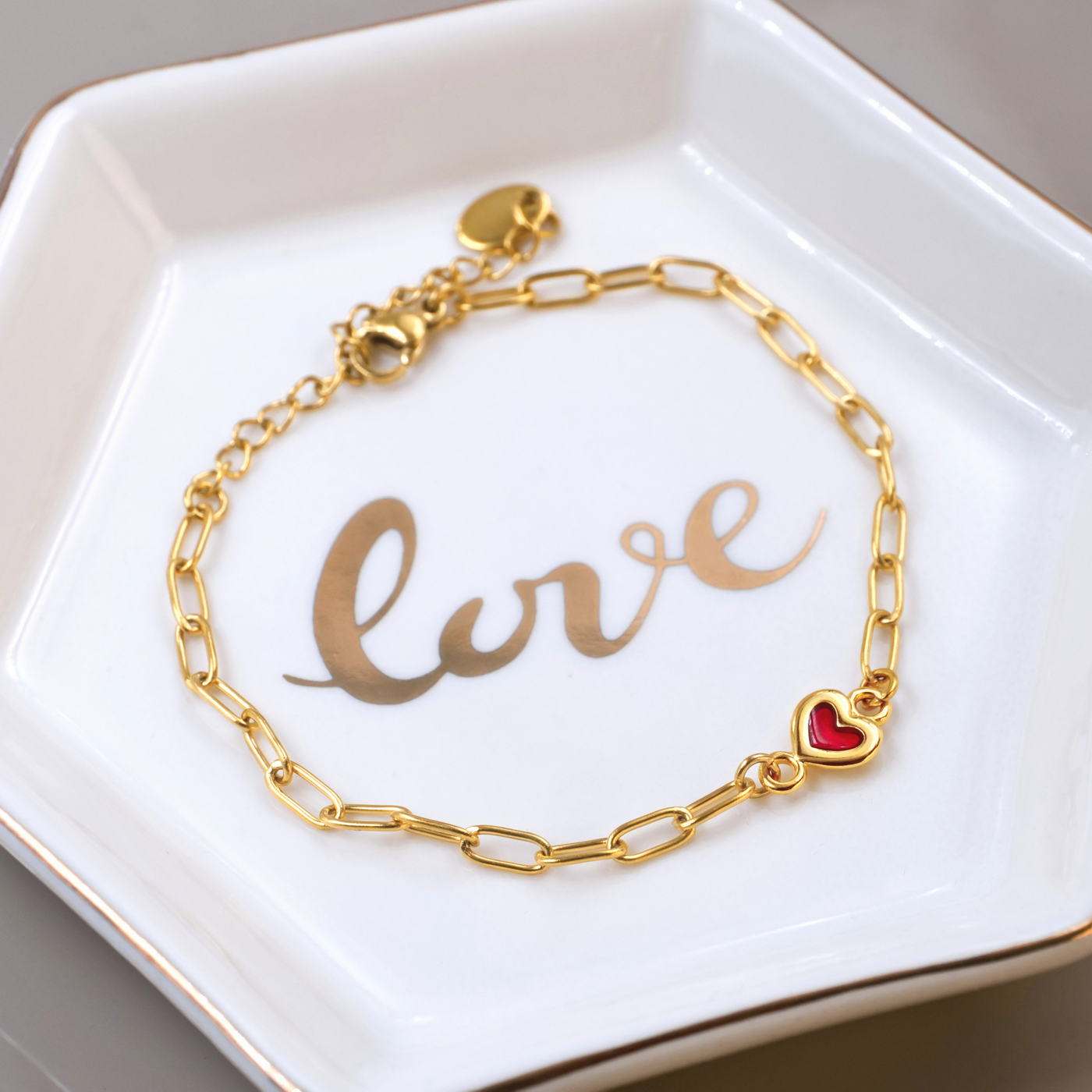 Heart Chain Bracelet — Bracelets from Toolittle — additional view 4