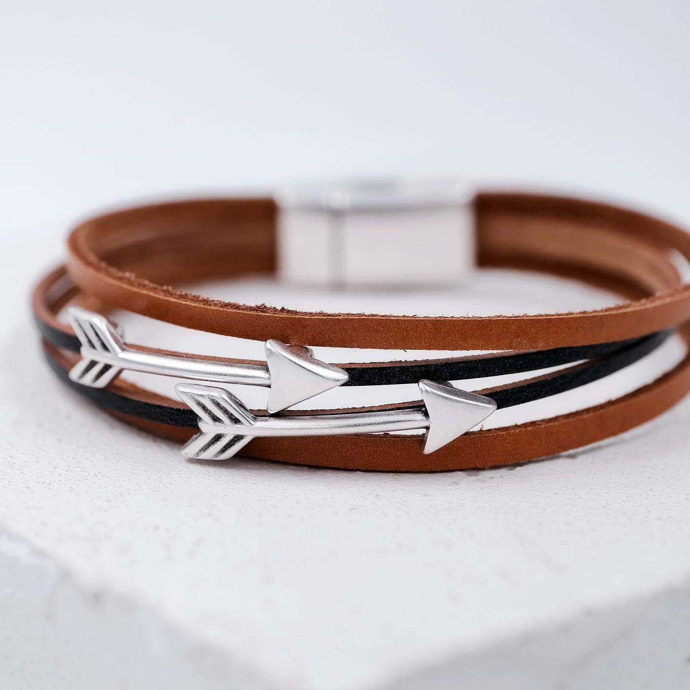 Men's leather bracelet Arrow — Bracelets from Toolittle — additional view 2