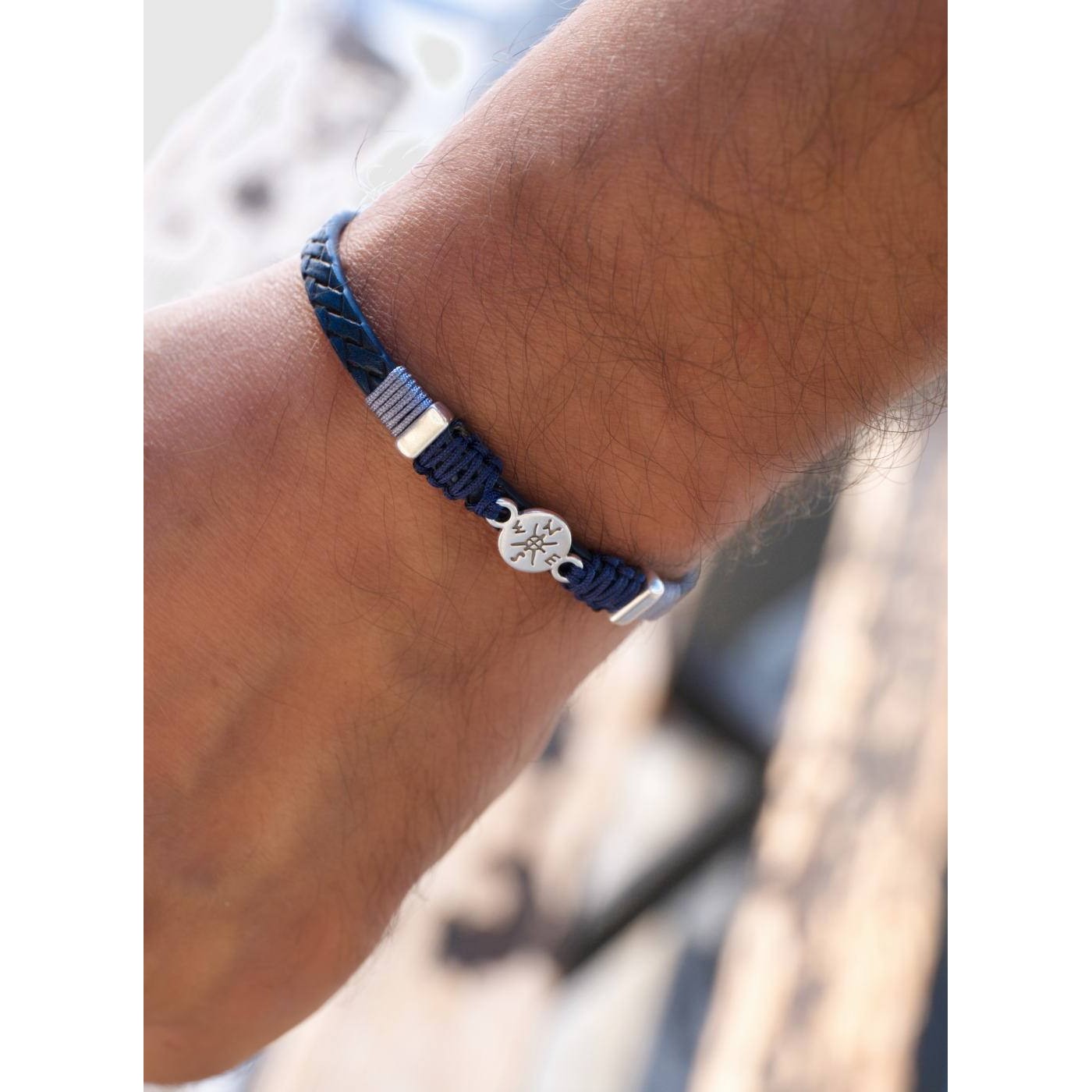 Compass Blue Men's Bracelet — Bracelets from Toolittle — additional view 5