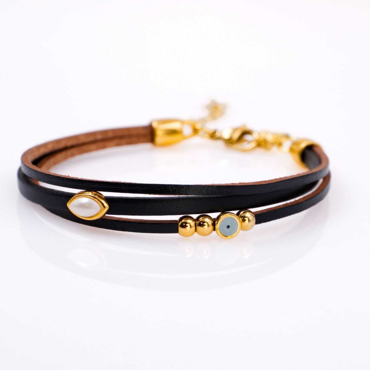 Lucky Bracelet 2026 – Enamelled Evil Eye and Pearl — Pendants & charms from Toolittle — additional view 3
