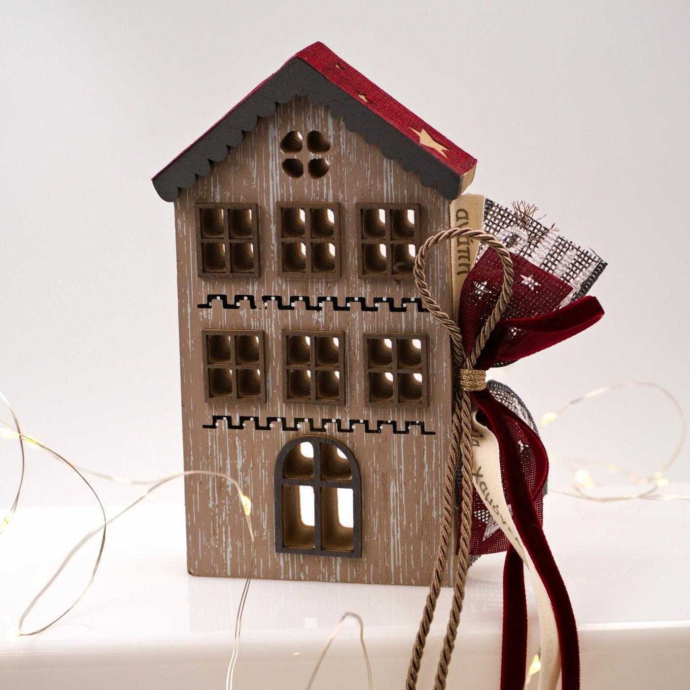 Lucky Charm Wooden House "Scandi Christmas" — Pendants & charms from Toolittle — additional view 2
