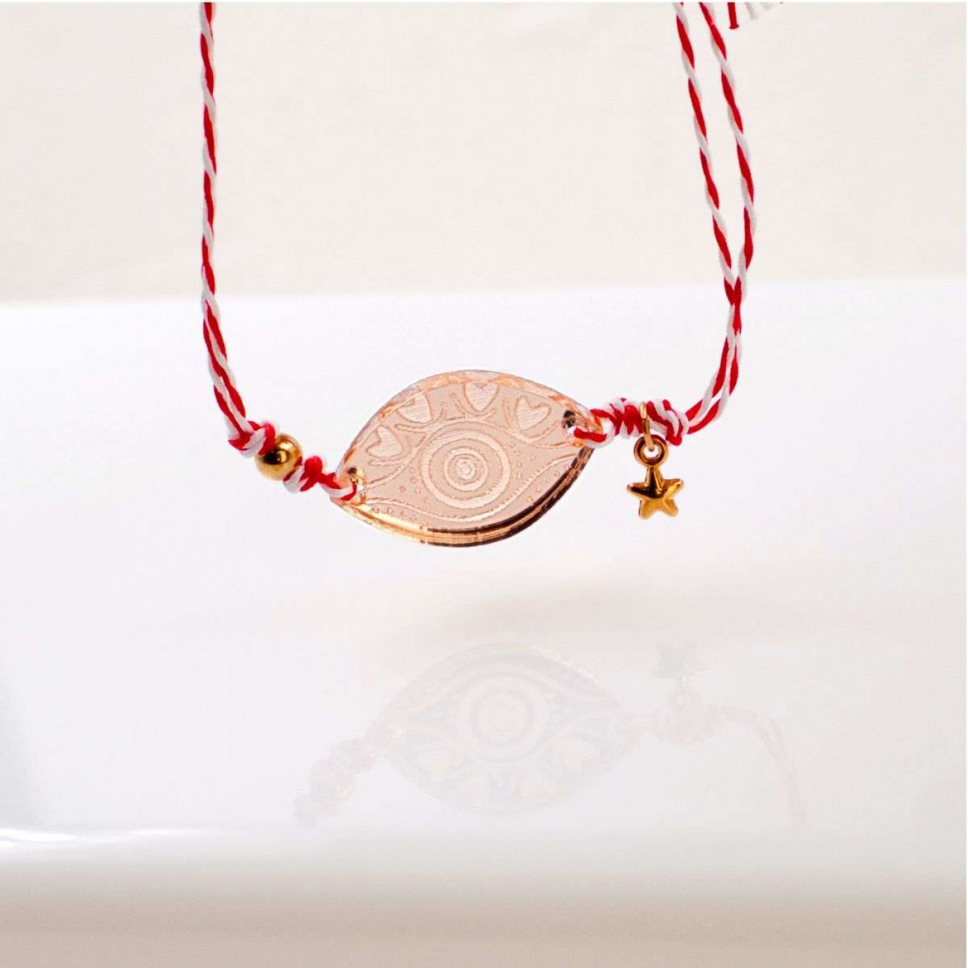 Women’s Martaki Bracelet: Plexiglass Evil Eye — Bracelets from Toolittle — additional view 3