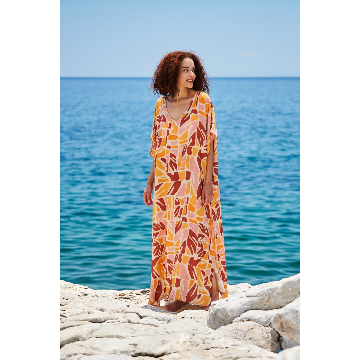 KOKKOSAMMOU Maxi caftan Naxos — Dresses from Toolittle — additional view 4